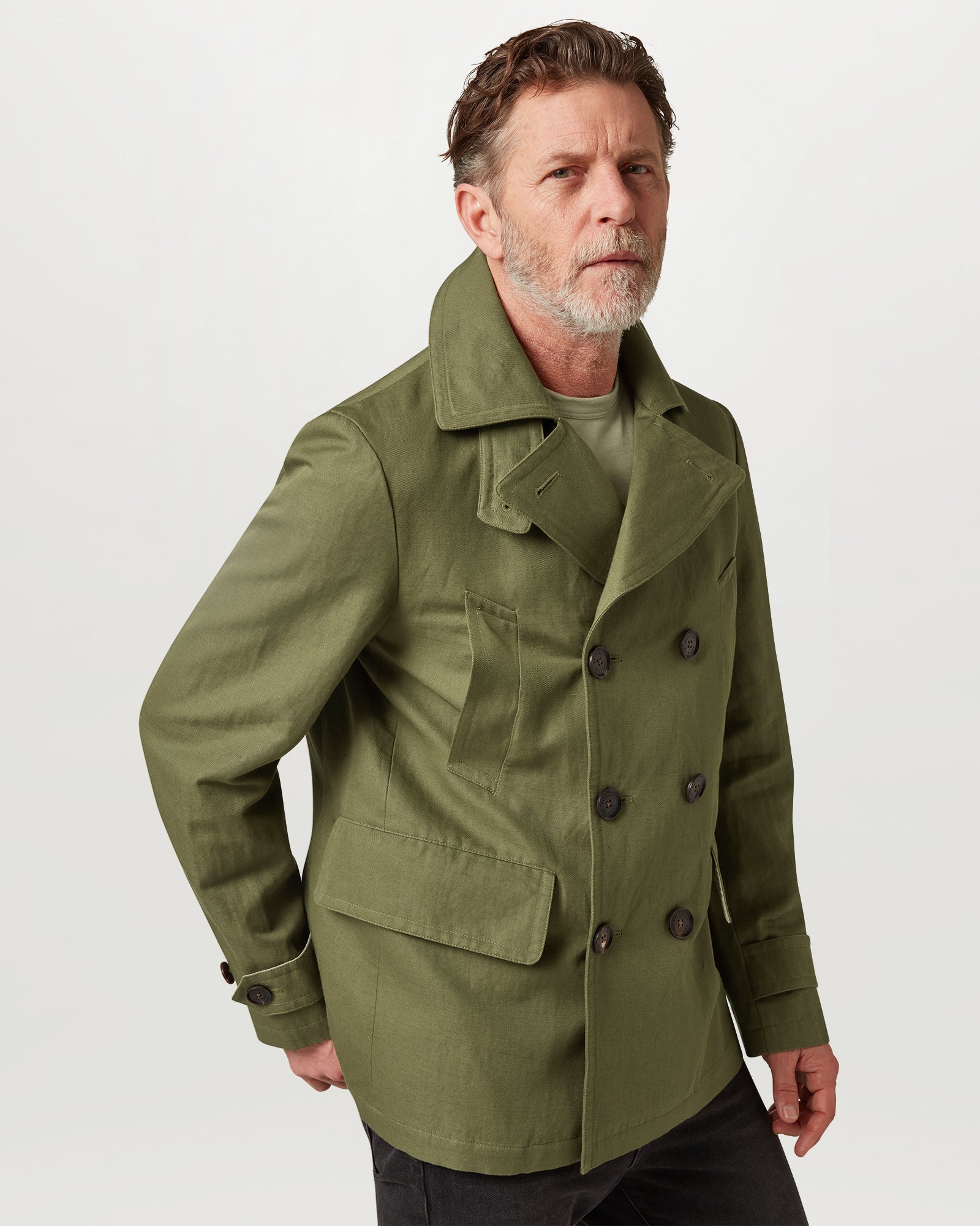 MILFORD PEACOAT - True Olive
