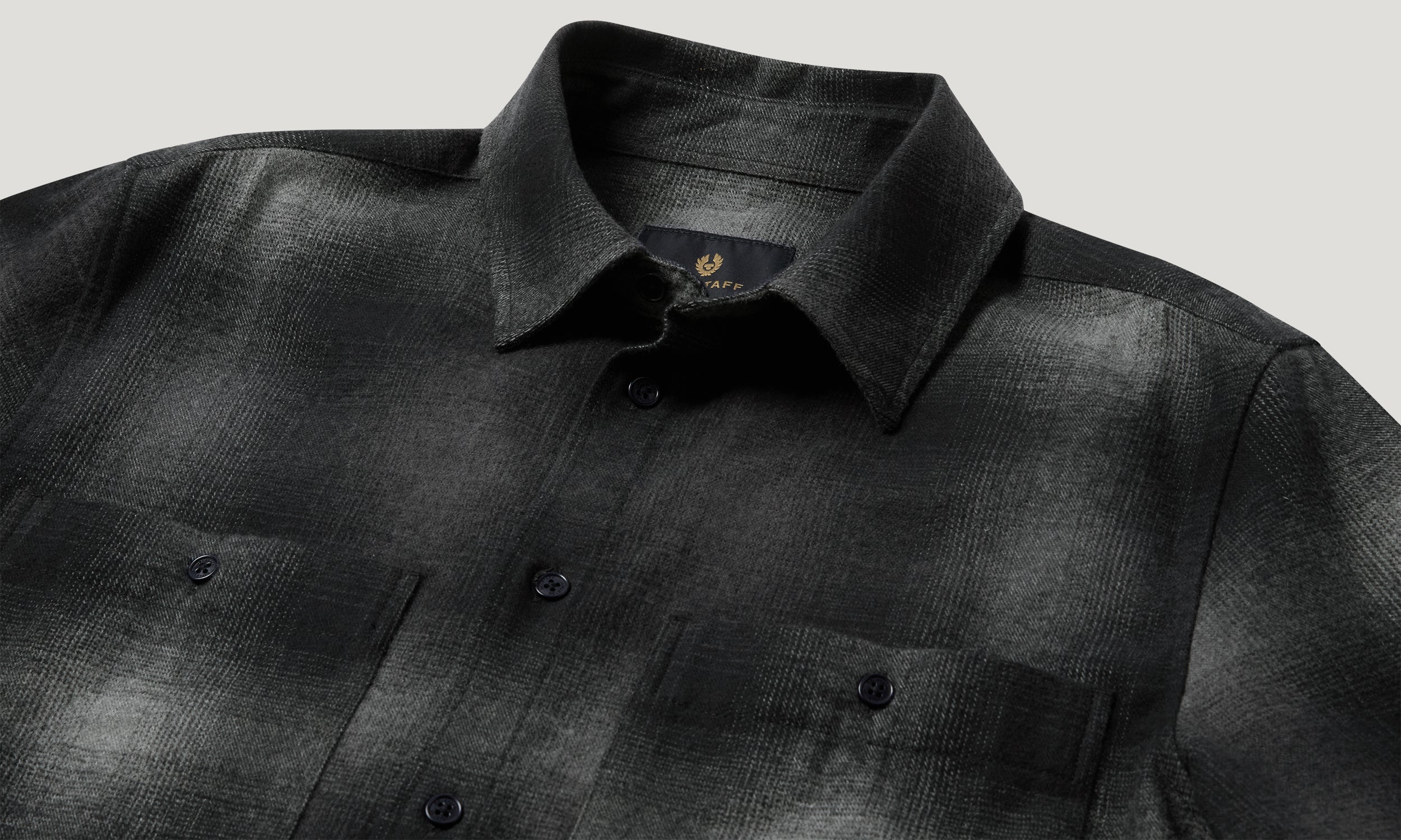 OUTPOST SHIRT BRUSHED COTTON FLANNEL - Black