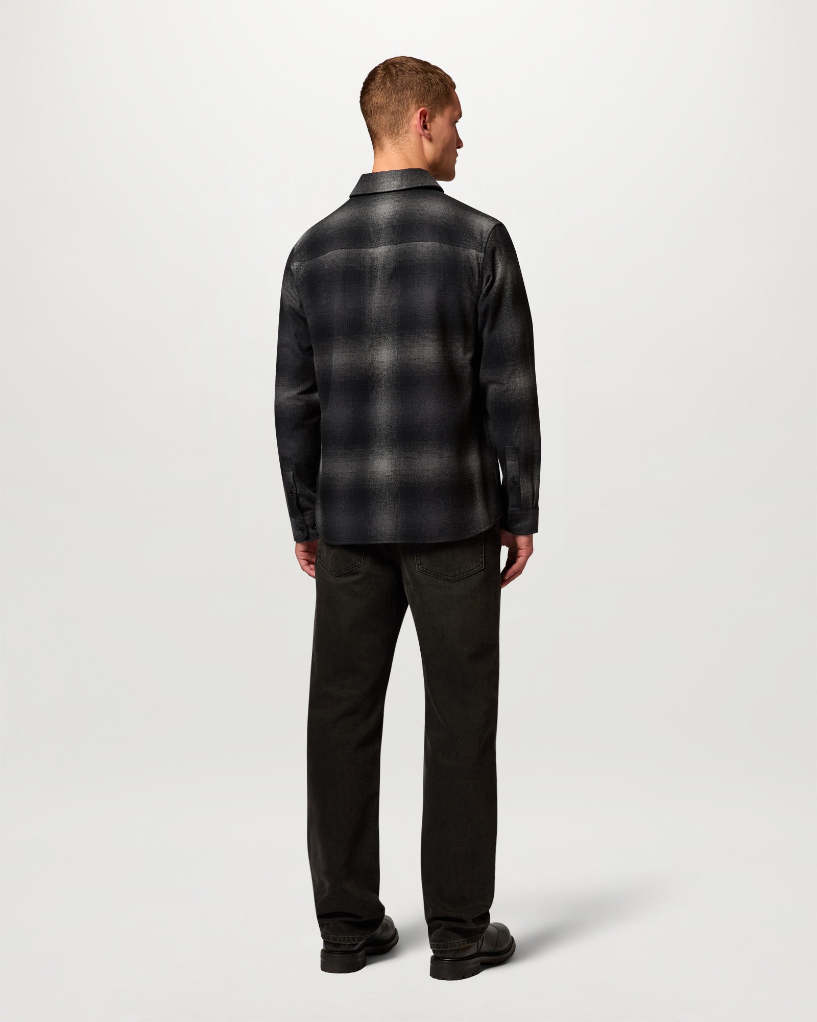OUTPOST SHIRT BRUSHED COTTON FLANNEL - Black