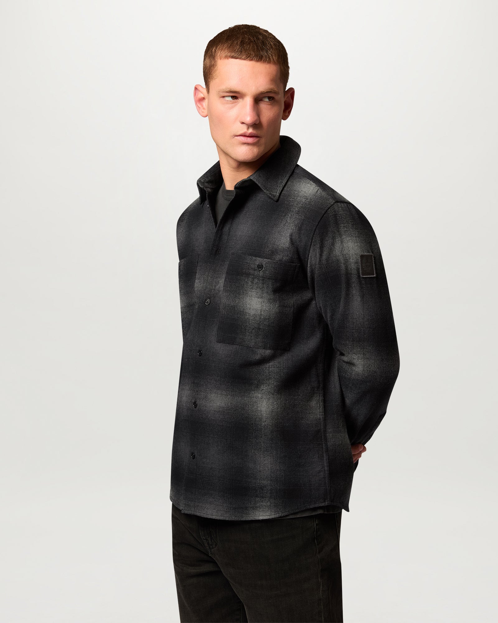 OUTPOST SHIRT BRUSHED COTTON FLANNEL - Black