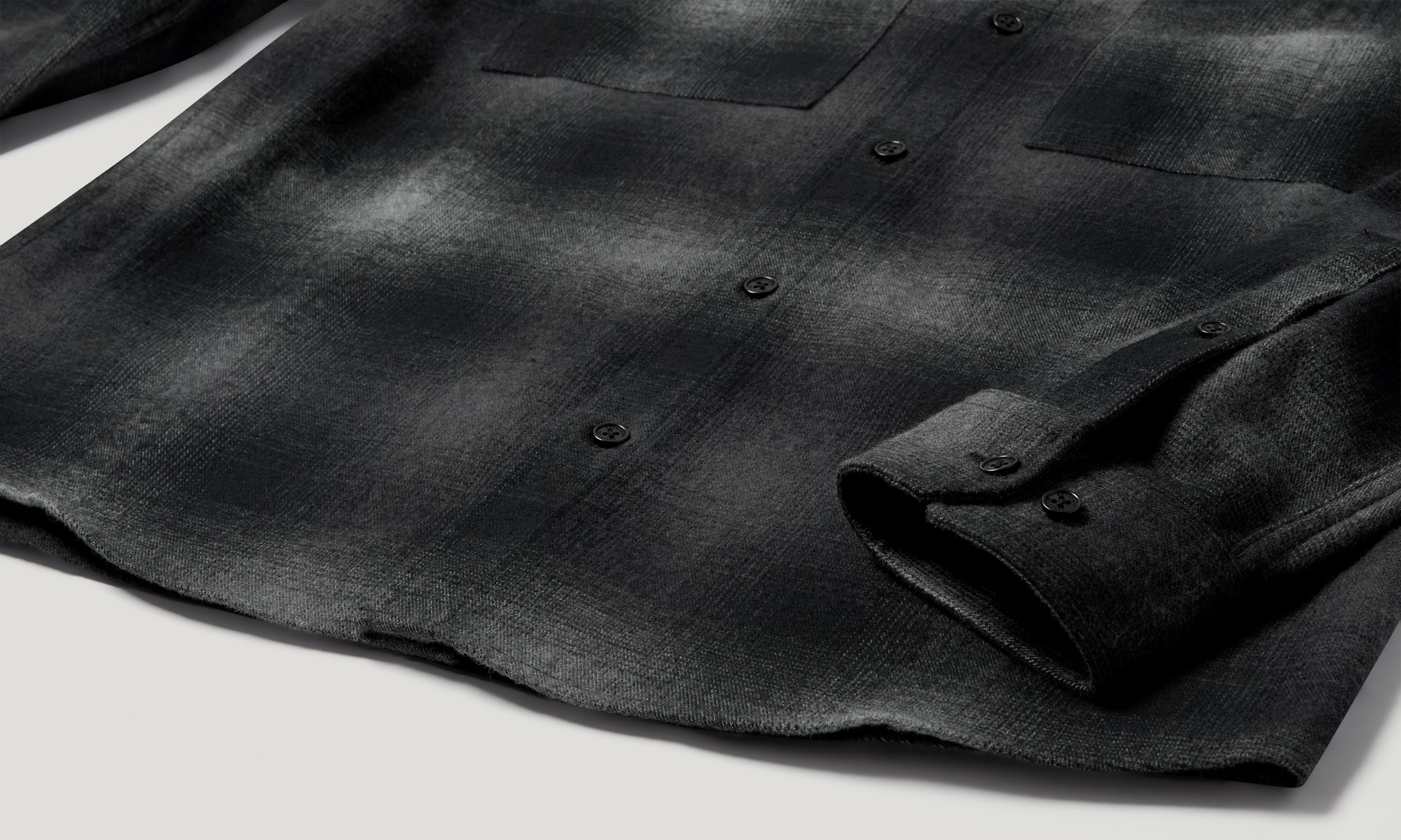 OUTPOST SHIRT BRUSHED COTTON FLANNEL - Black