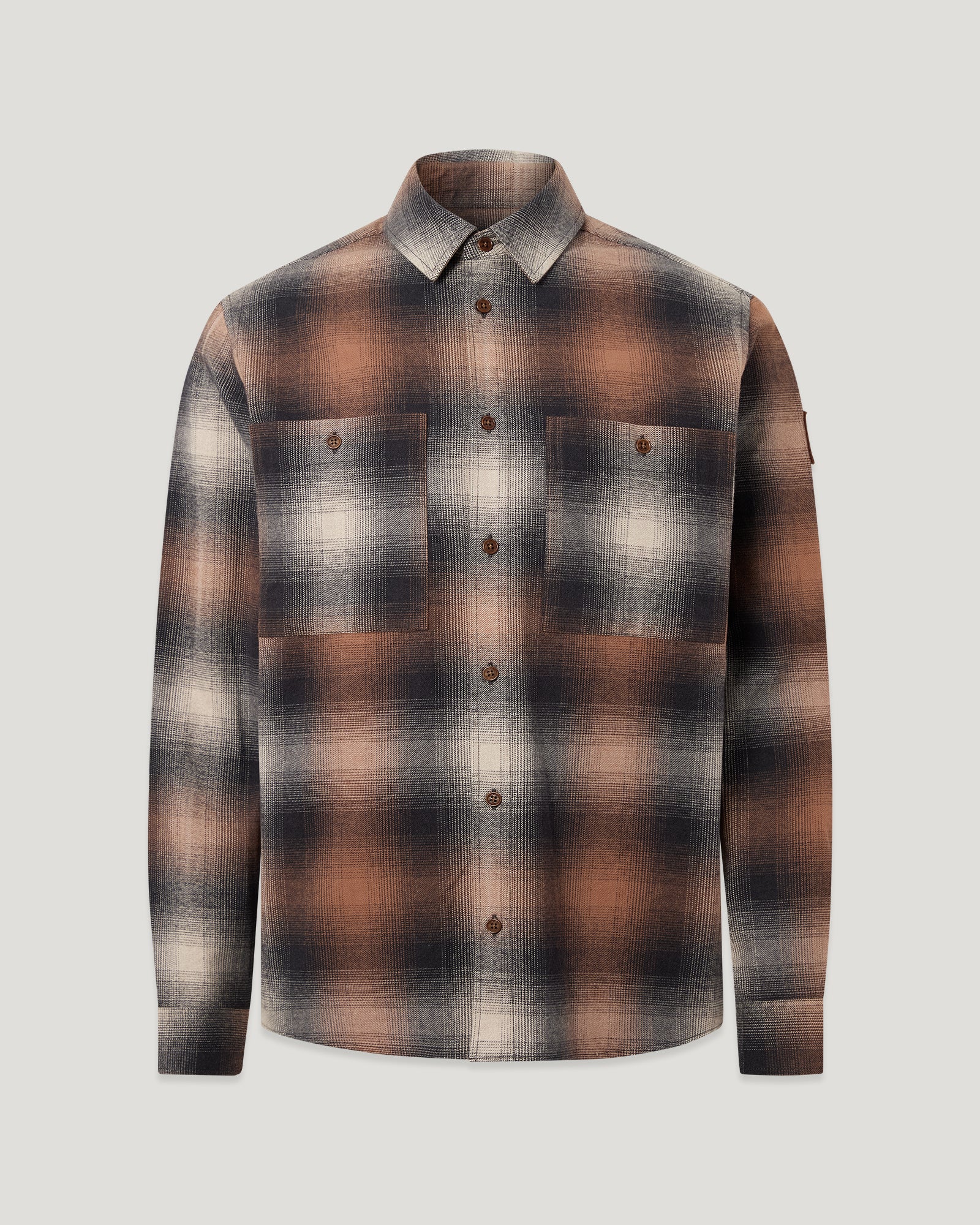OUTPOST SHIRT BRUSHED COTTON FLANNEL - Maple Brown