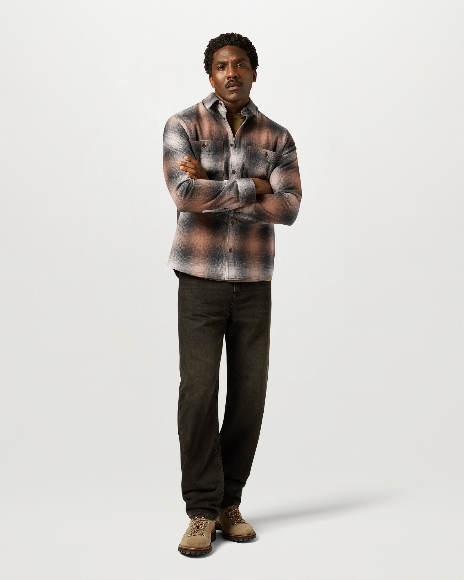 OUTPOST SHIRT BRUSHED COTTON FLANNEL - Maple Brown