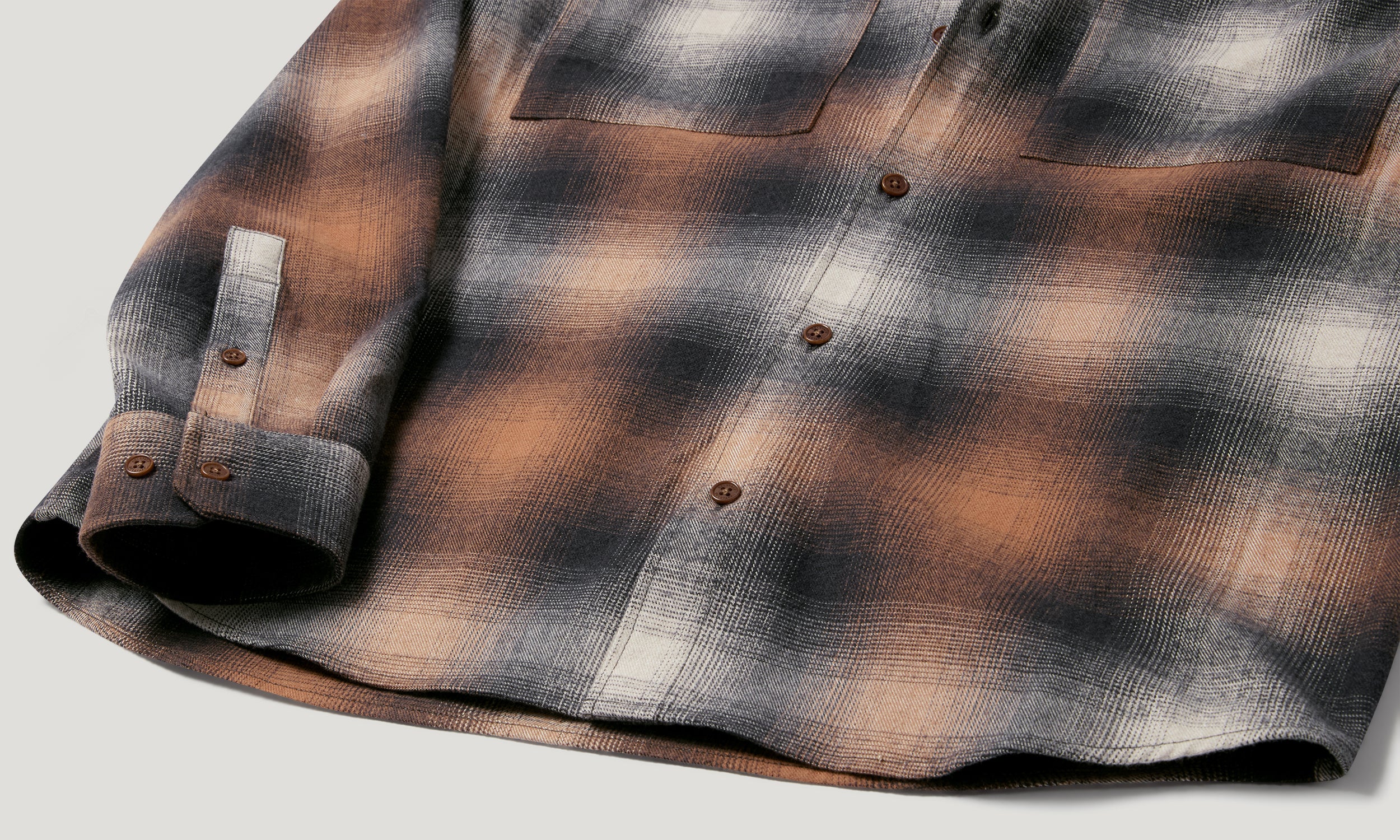 OUTPOST SHIRT BRUSHED COTTON FLANNEL - Maple Brown