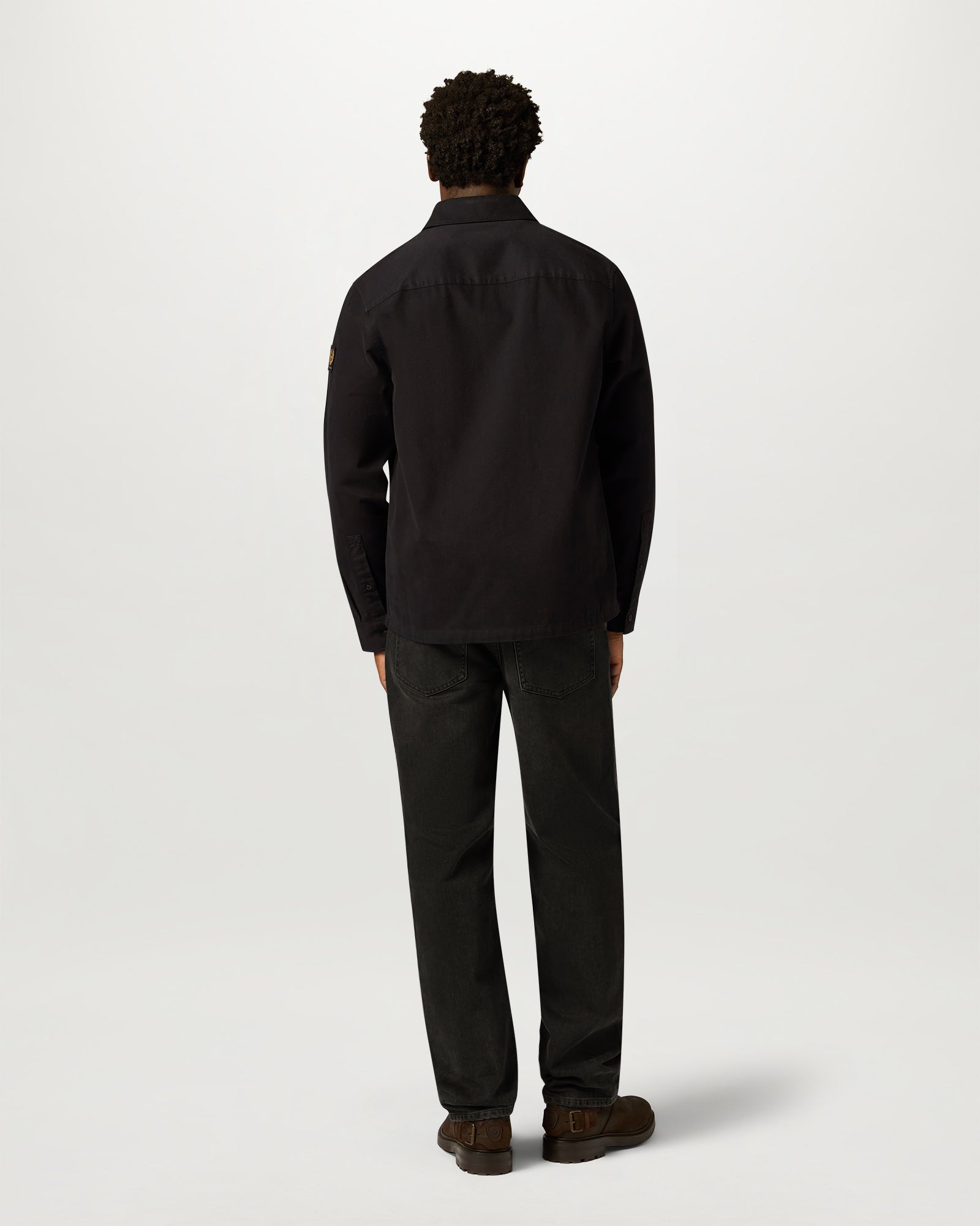 OUTPOST SHIRT COTTON HERRINGBONE - Black