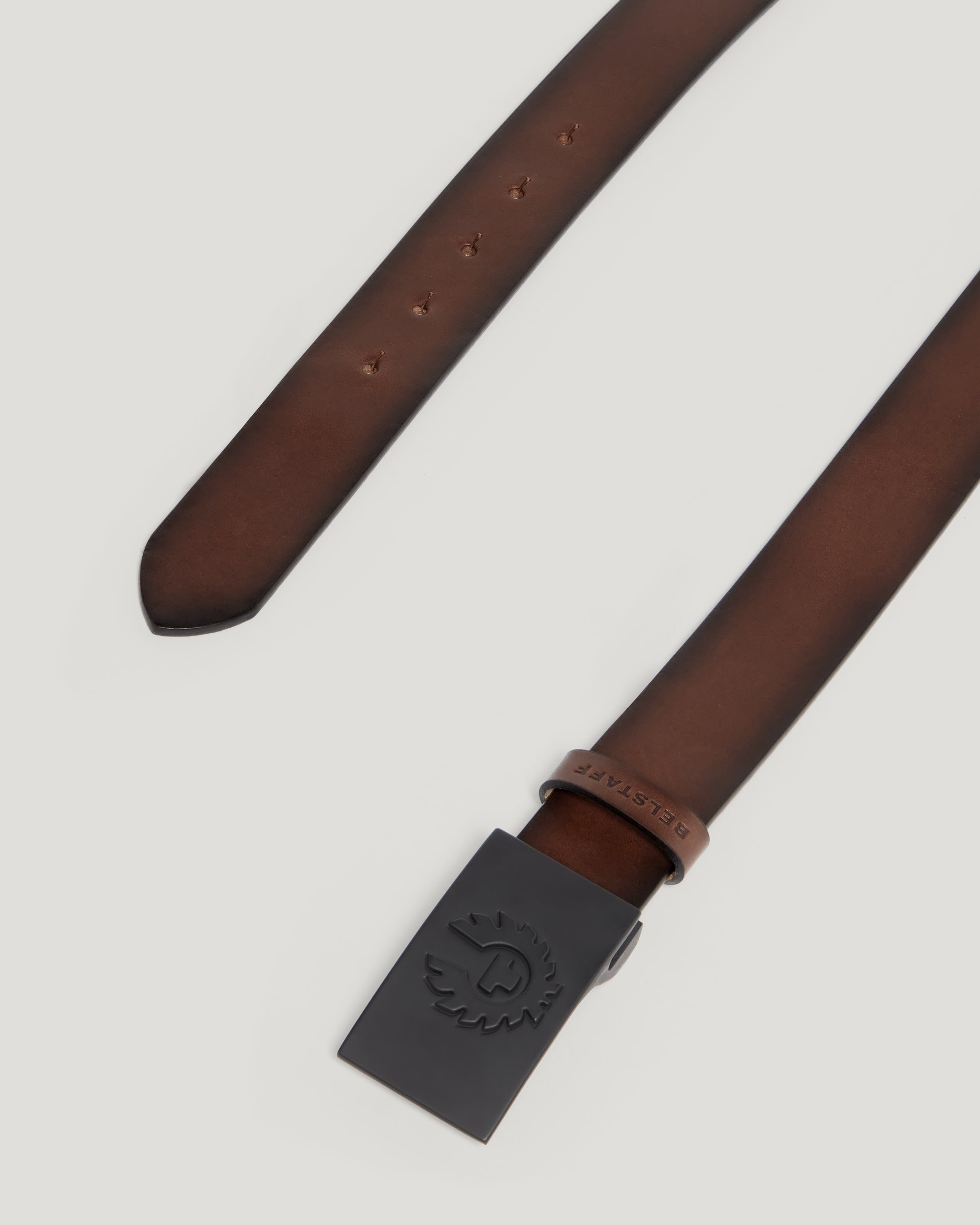 PHOENIX BUCKLE BELT - Aged Brown