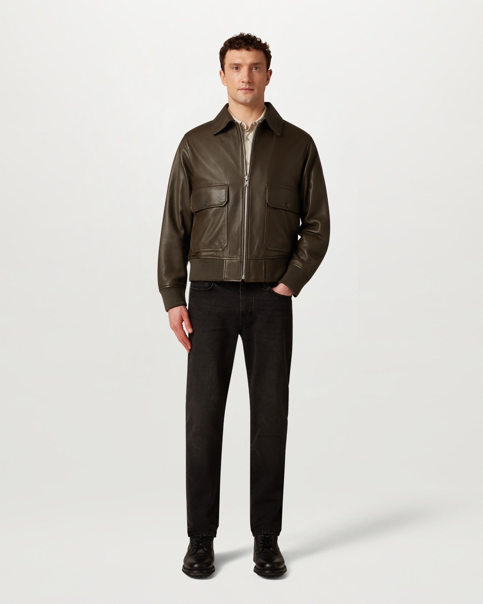 PILOT JACKET - Faded Olive