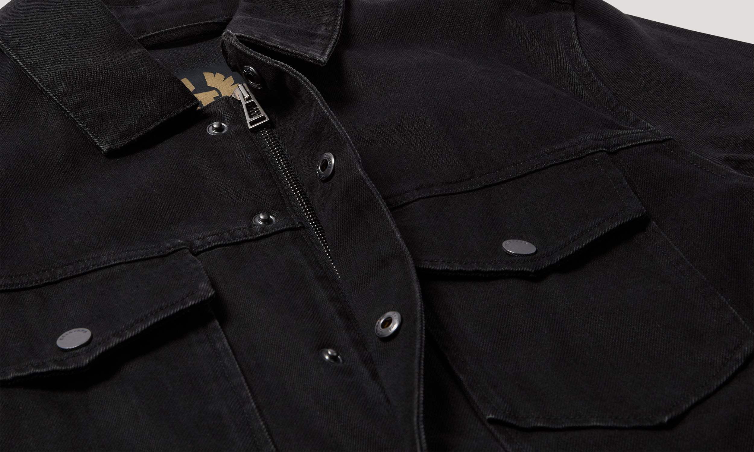 PISTON TRUCKERJACKE - Gewaschenes Schwarz
