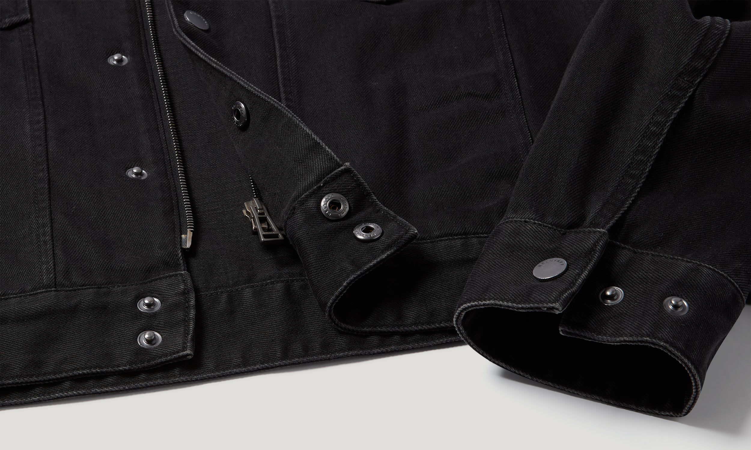 PISTON TRUCKERJACKE - Gewaschenes Schwarz