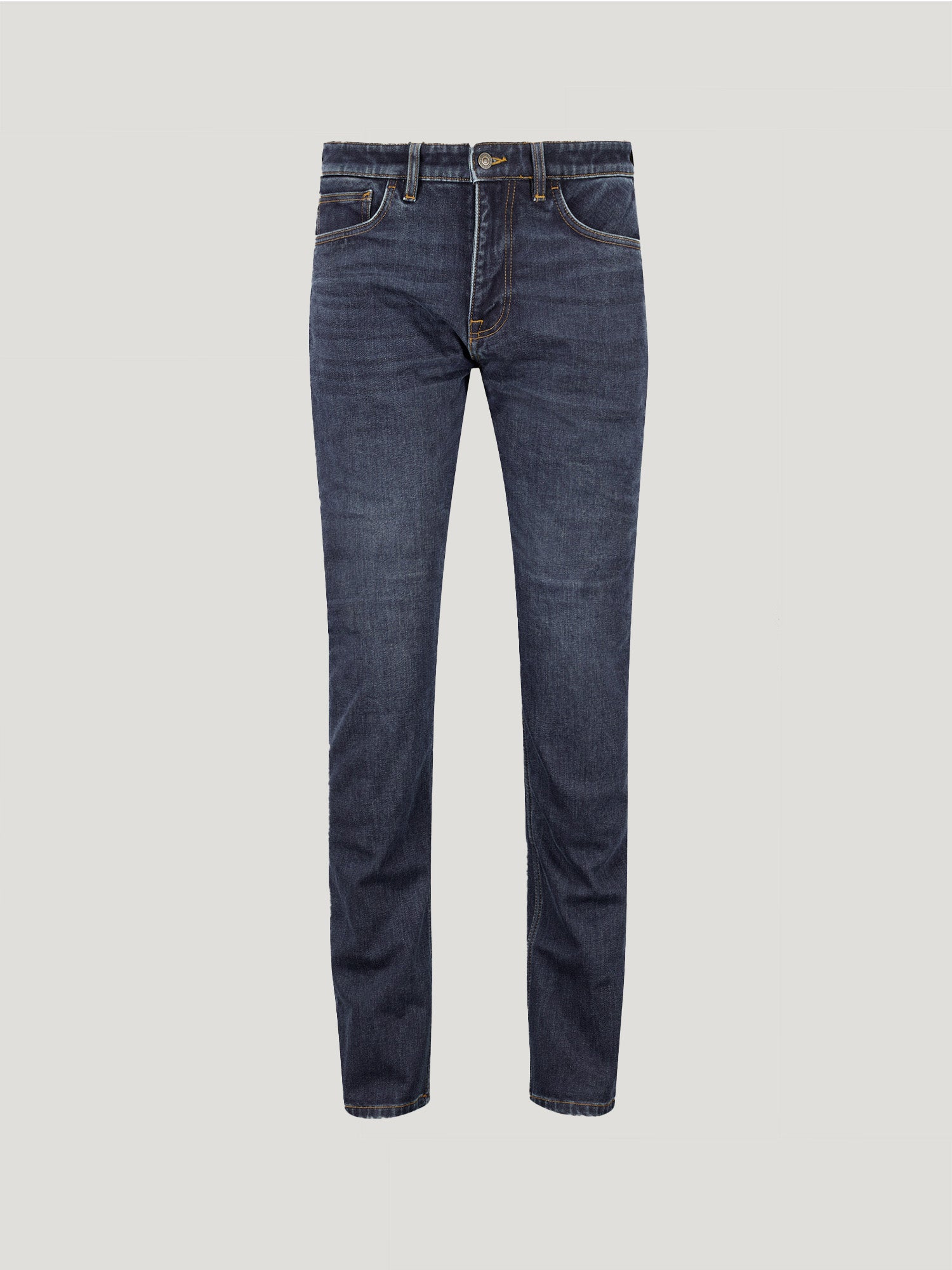 POPLAR MOTORRADJEANS - Gewaschenes Indigo