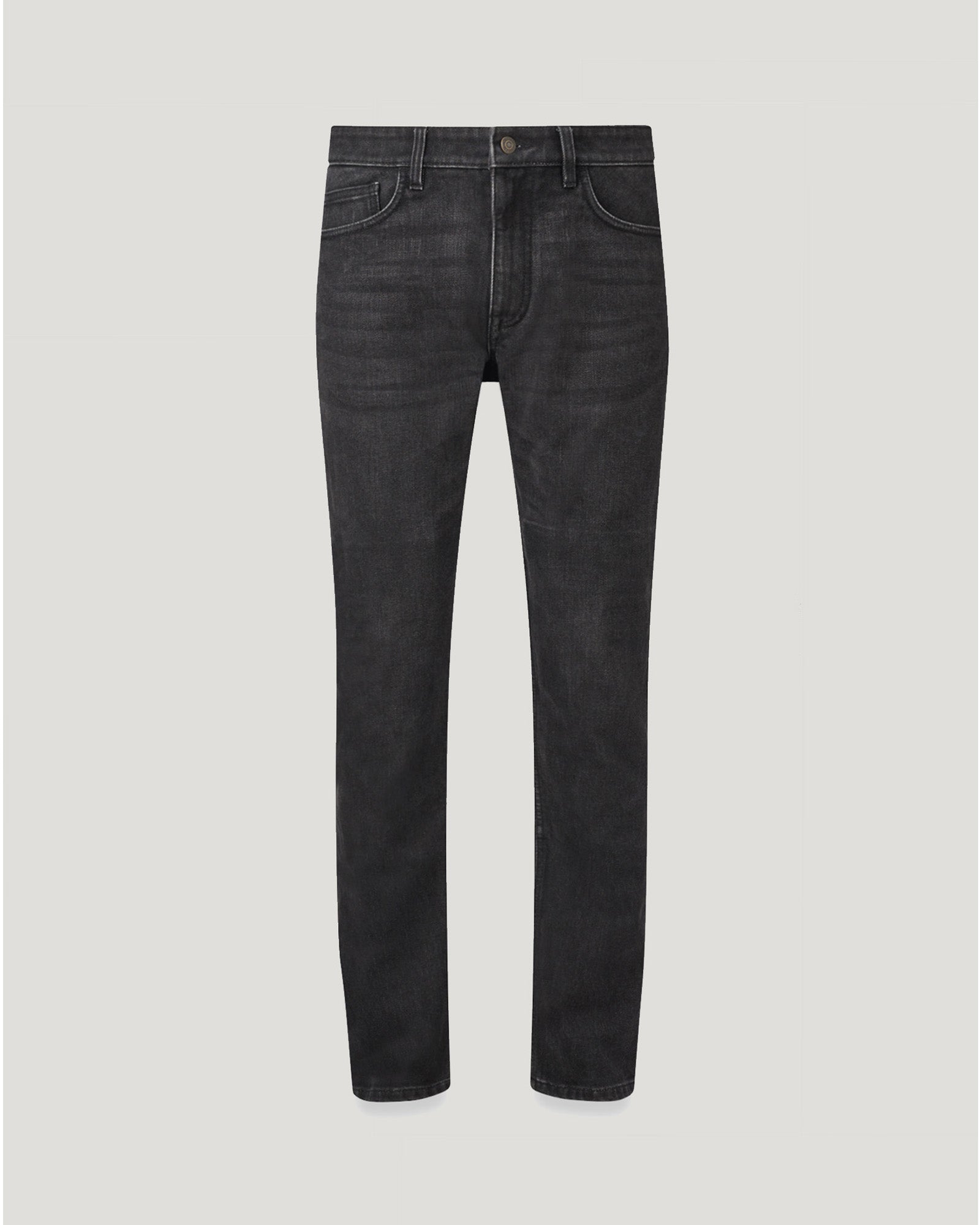 POPLAR MOTORCYCLE JEANS - Washed Black