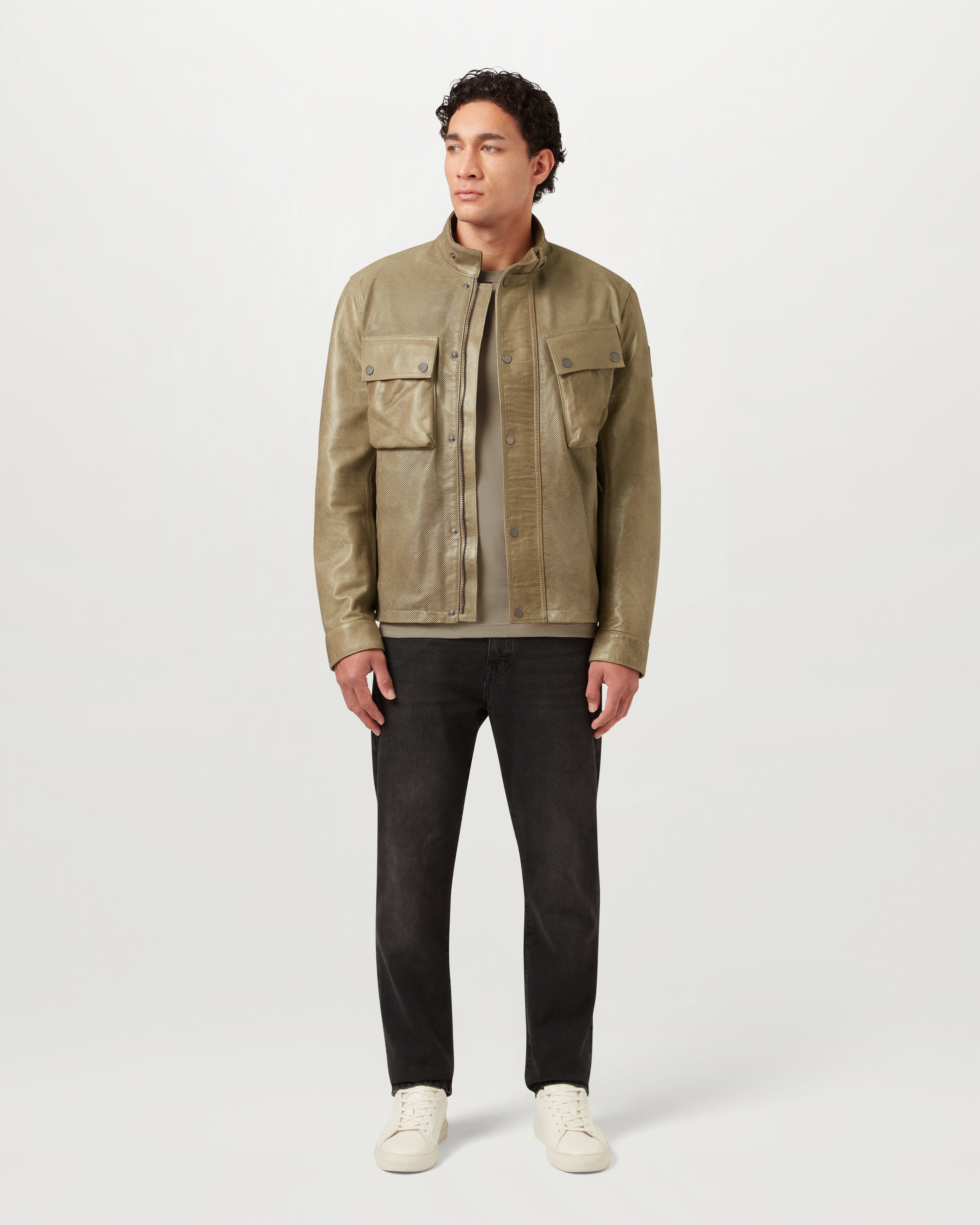 ジャケット・アウター BELSTAFF LEATHER JACKET DARK SAND RACEMASTER AIR JACKET – Belstaff.com