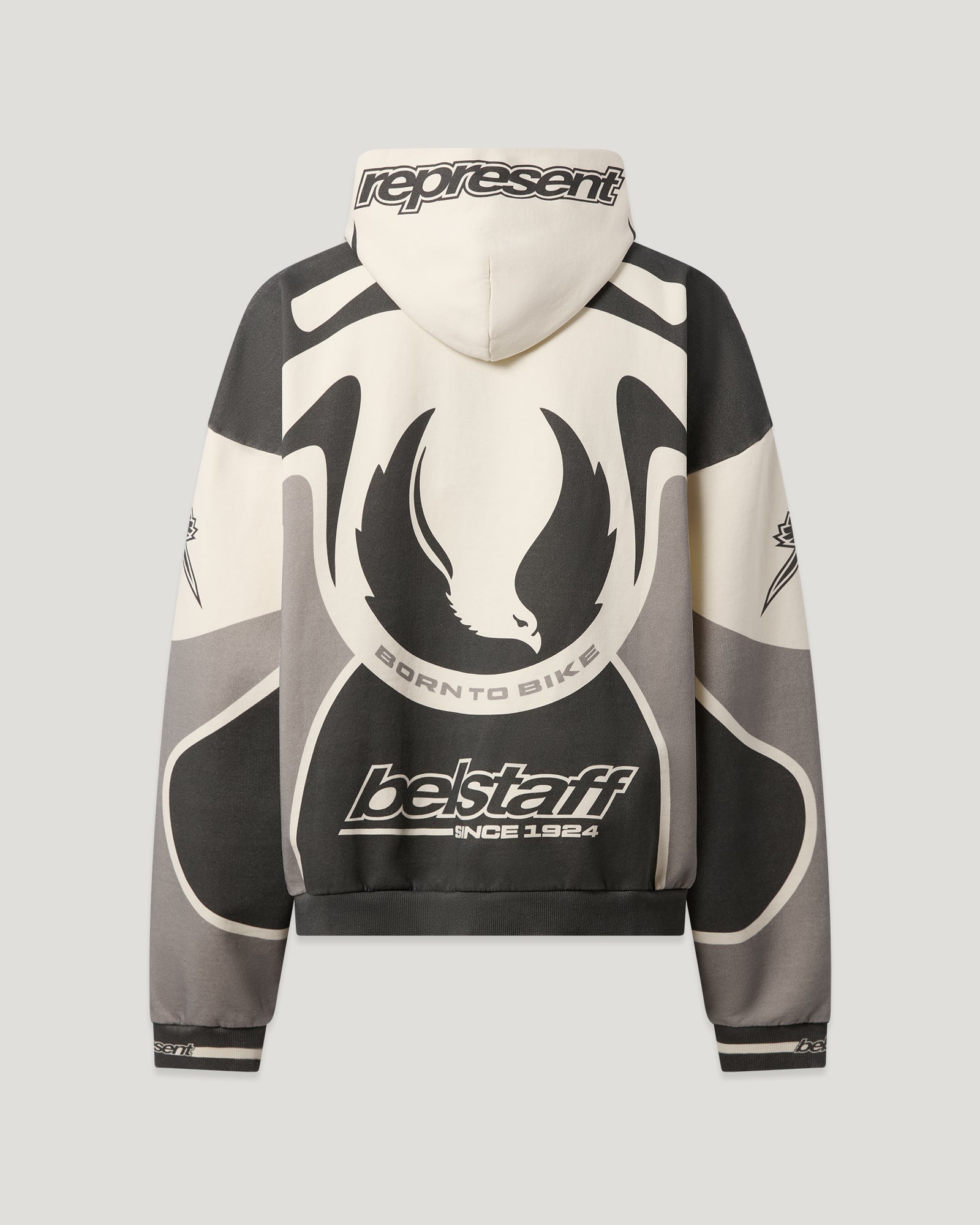 BELSTAFF X REPRESENT RACING HOODIE - Mudstone