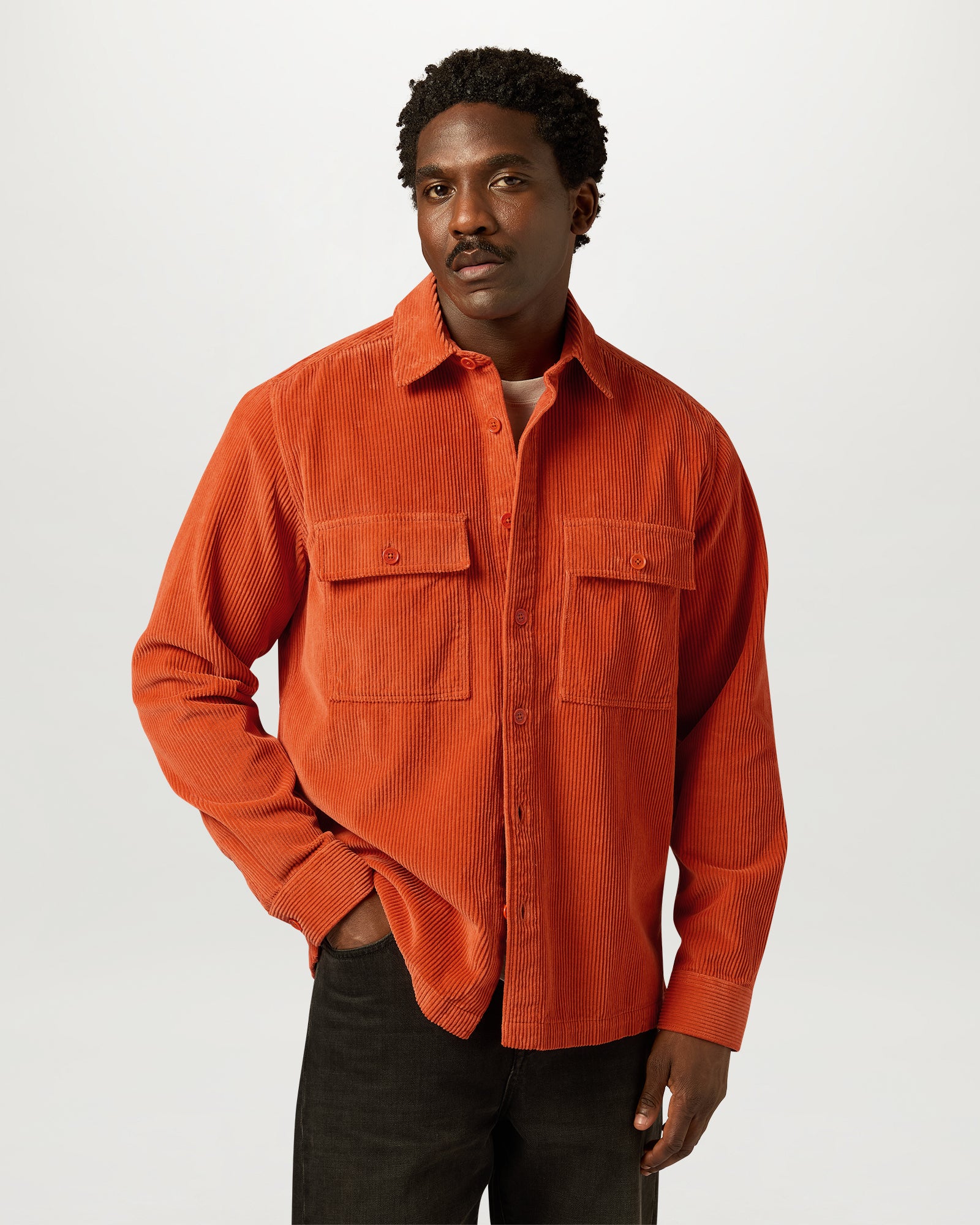 RAVINE COTTON CORDUROY - Burnt Orange