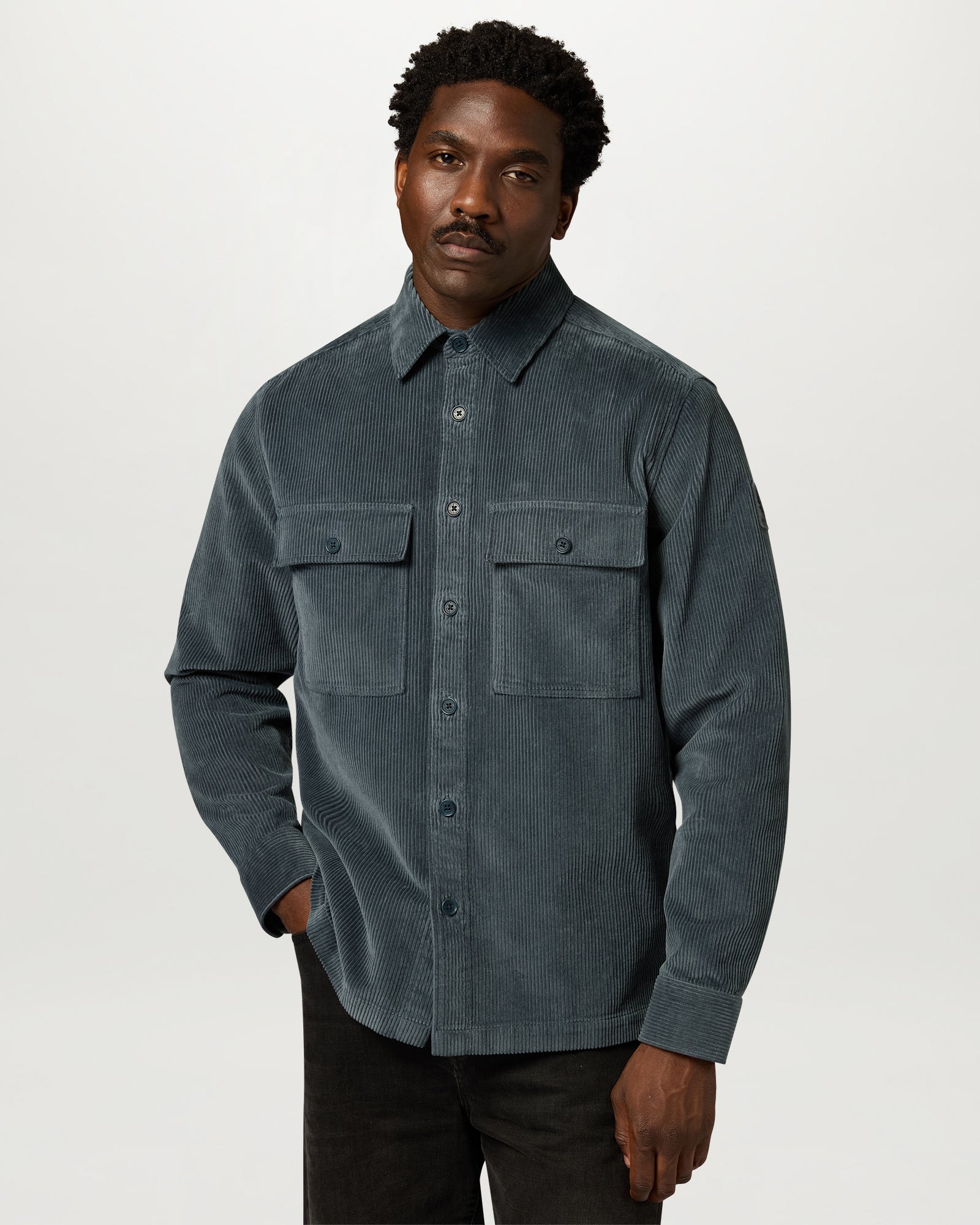 RAVINE COTTON CORDUROY - Petrol