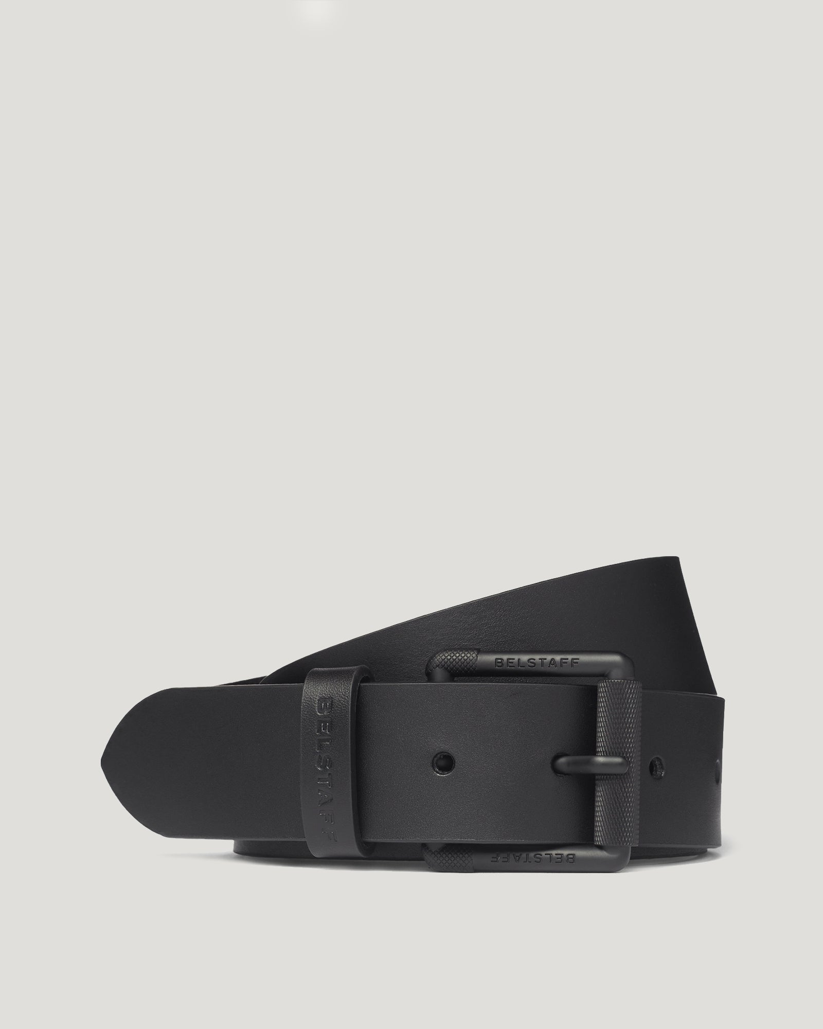 ROLLER BUCKLE BELT - Black