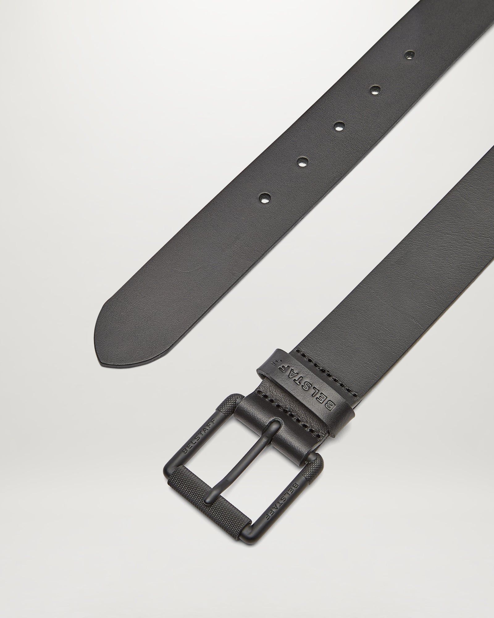 ROLLER BUCKLE BELT - Black