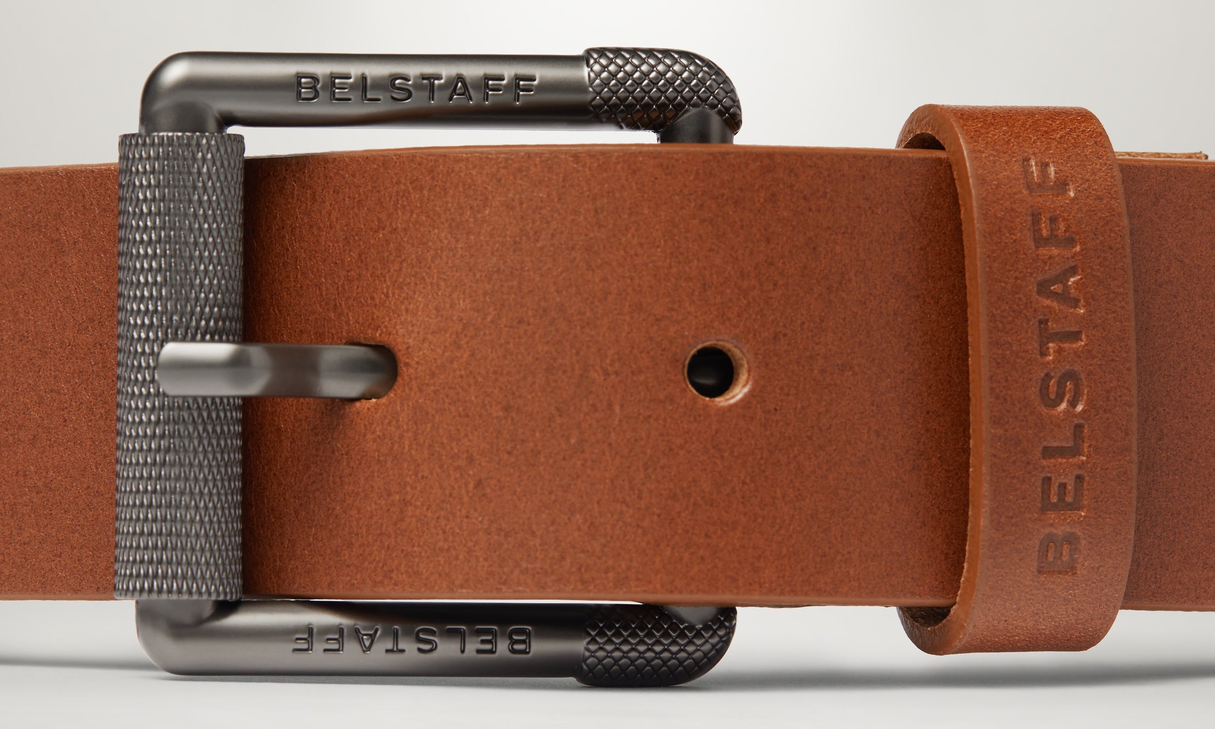 ROLLER BUCKLE BELT - Earth Brown