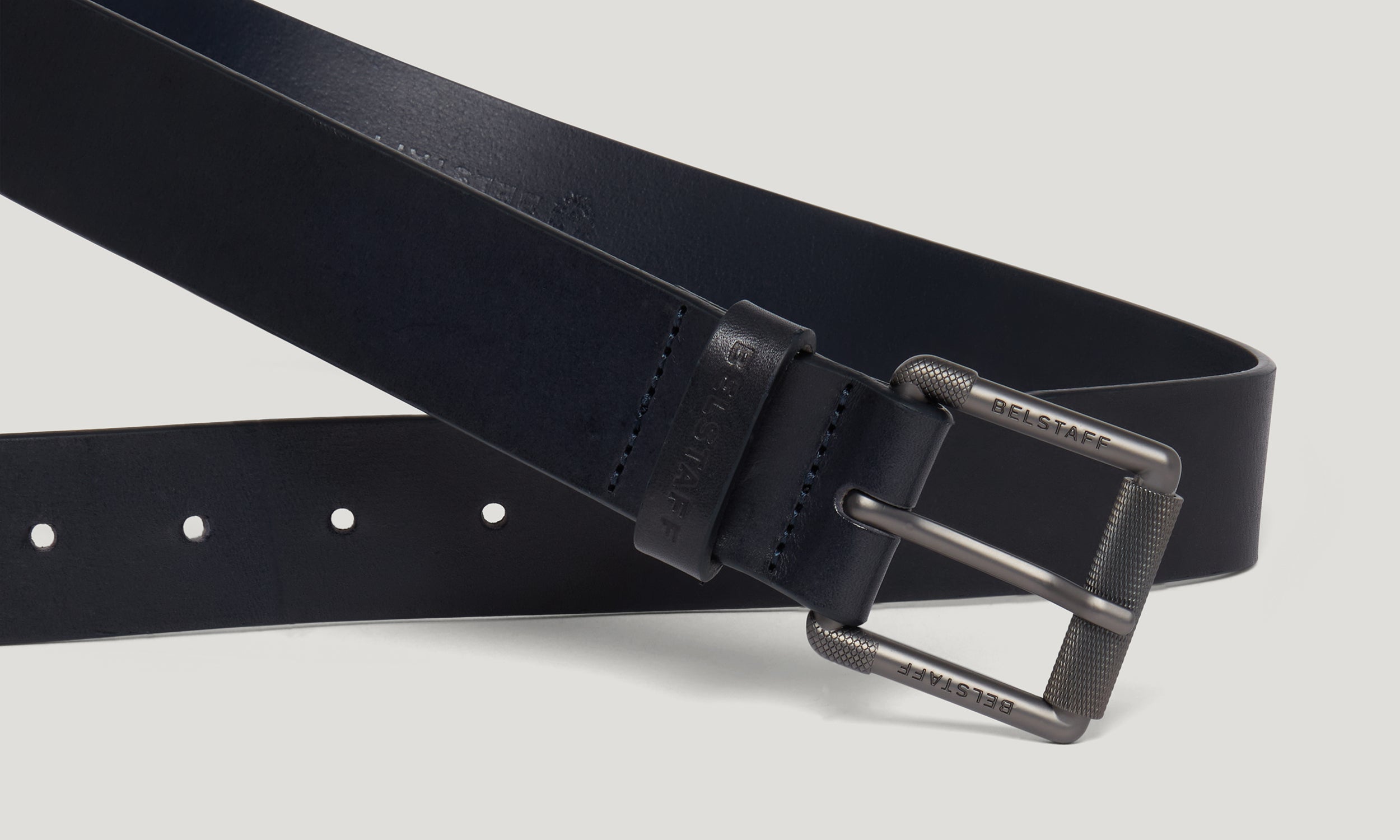 ROLLER BUCKLE BELT - Dark Ink