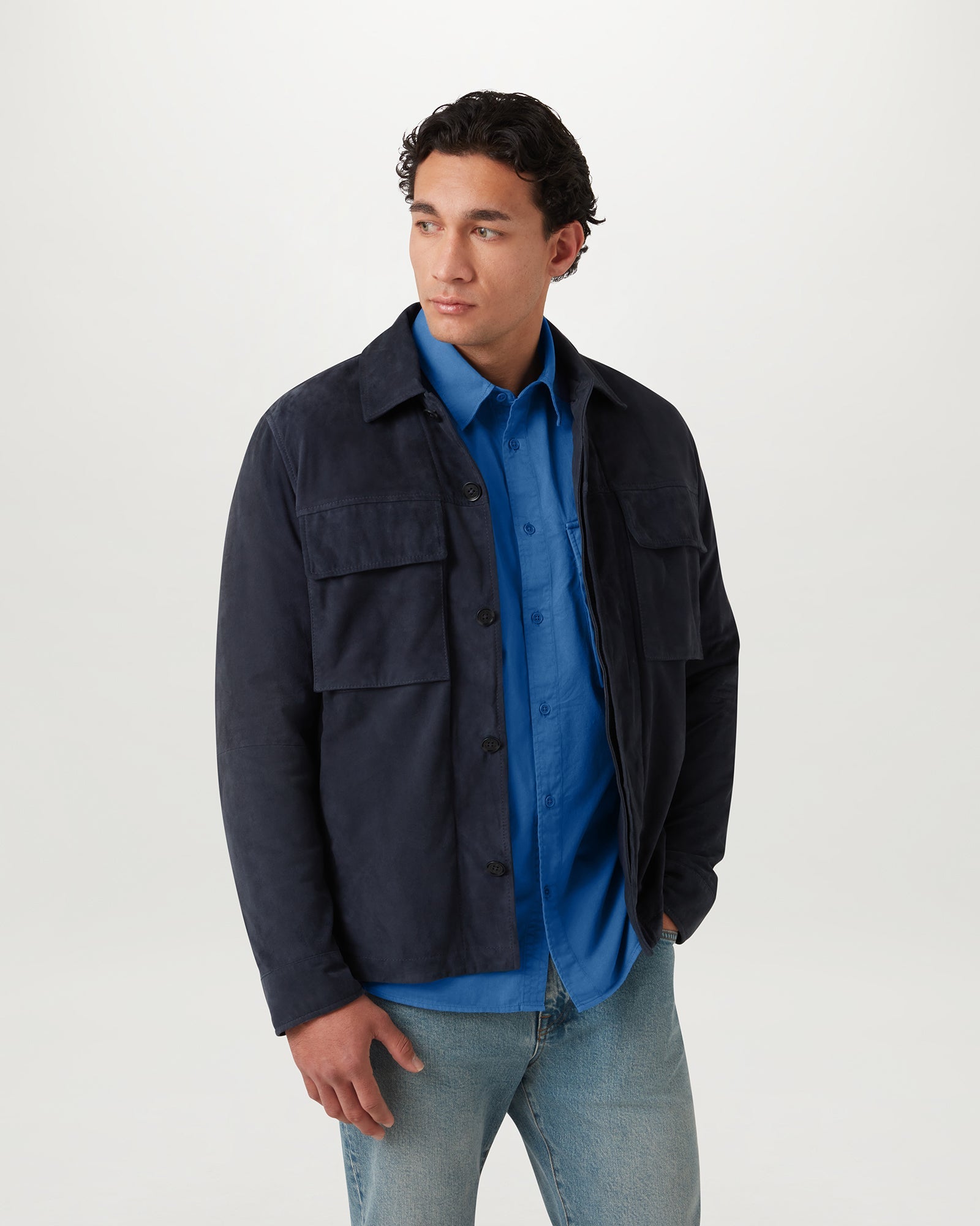 SCALE SHIRT - Marine Blue