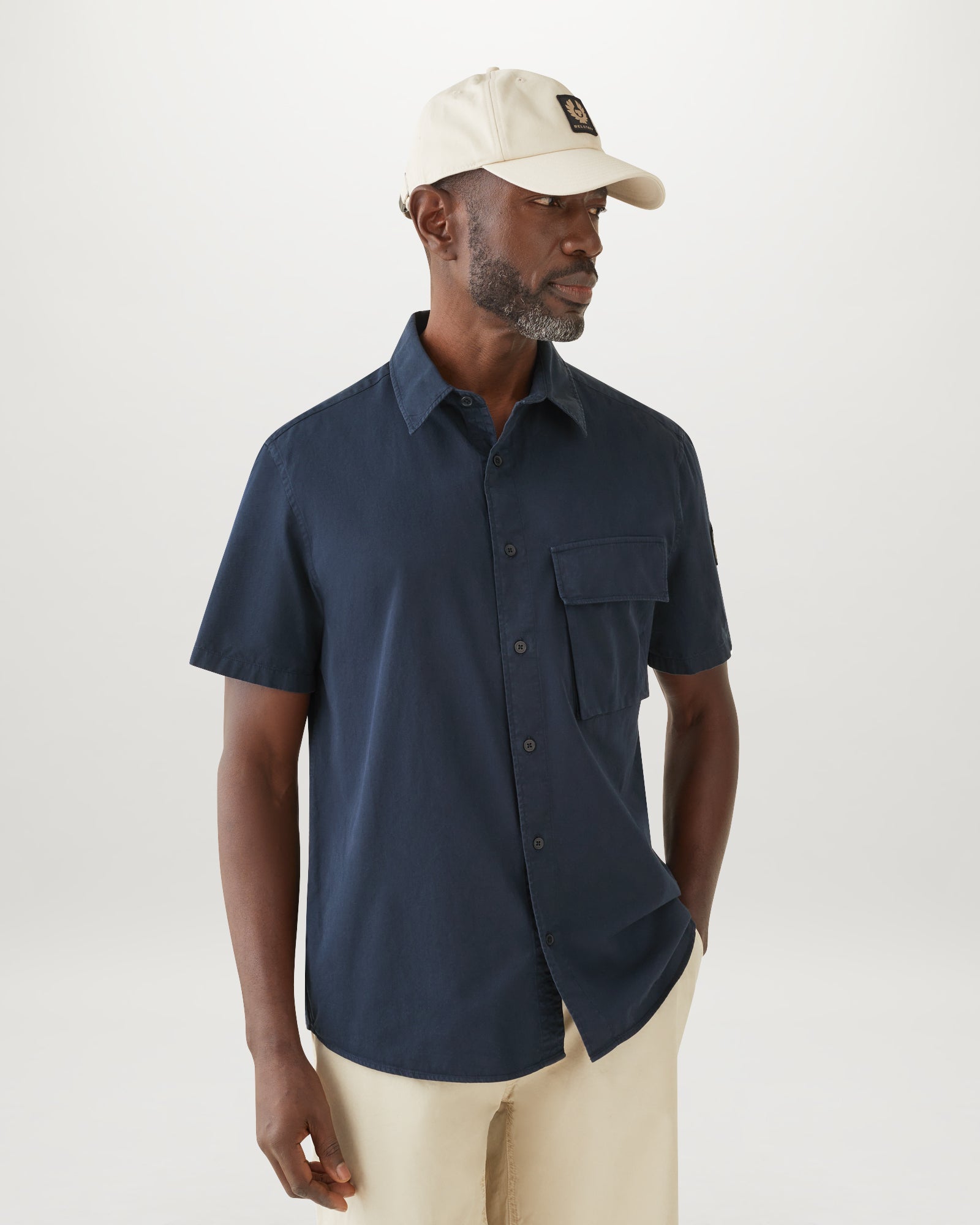 SCALE SHORT SLEEVE SHIRT - Dark Ink