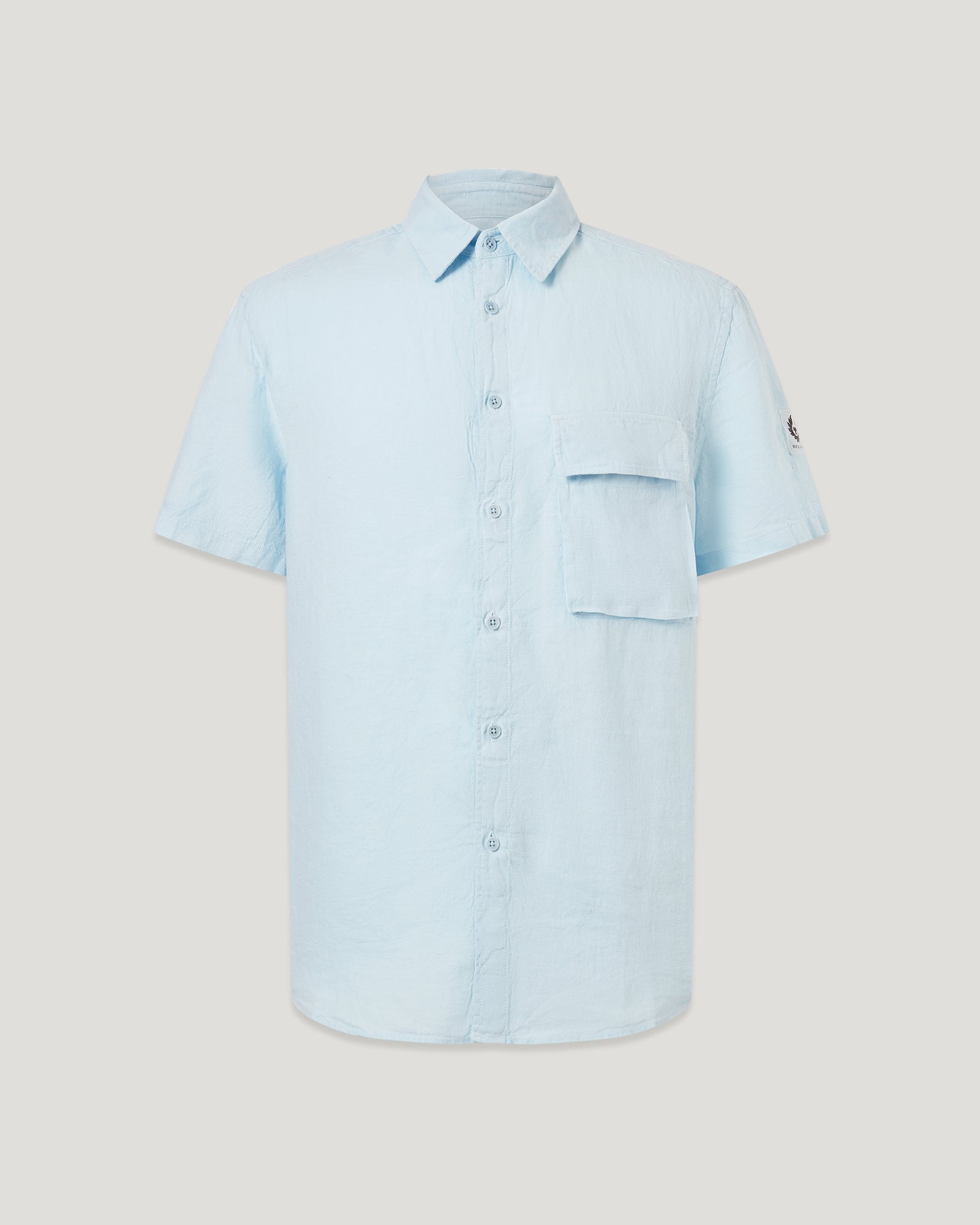 SCALE SHORT SLEEVE SHIRT - Sky Blue