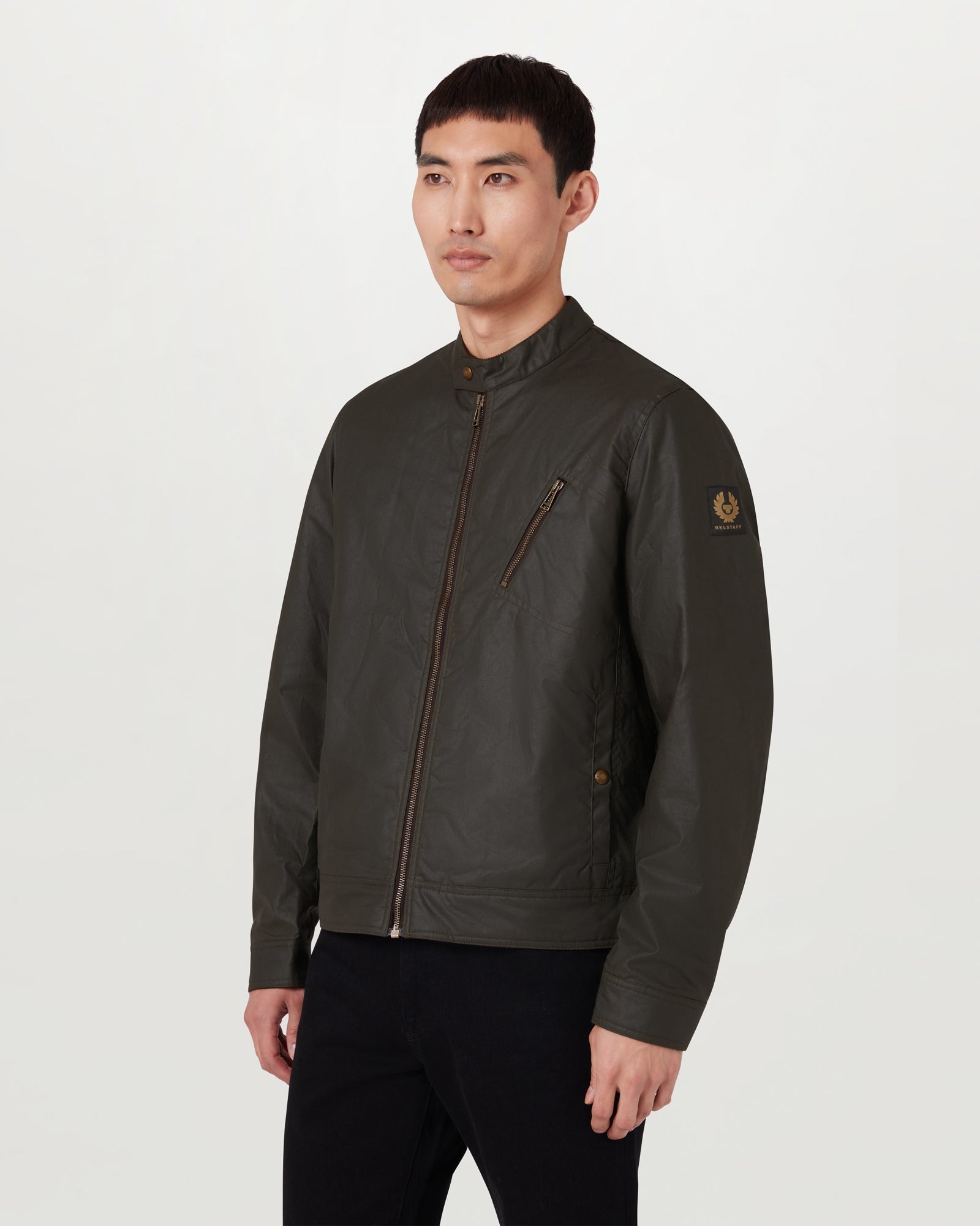VESTE SIDELINE - Vert olive délavé