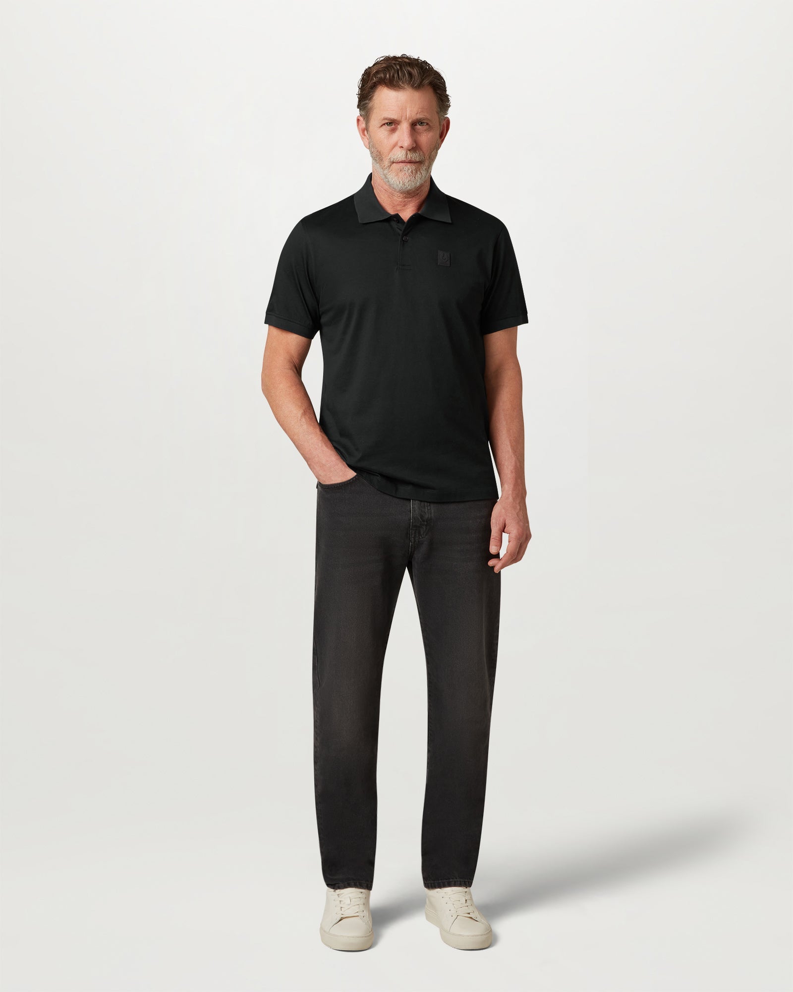 STEEL POLO - Black