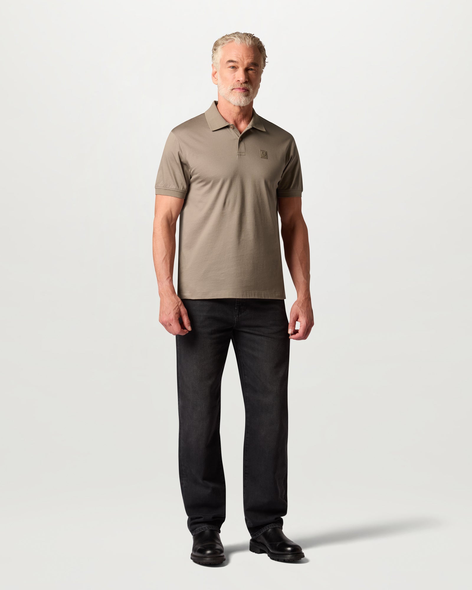 STEEL POLO - Dusty Taupe