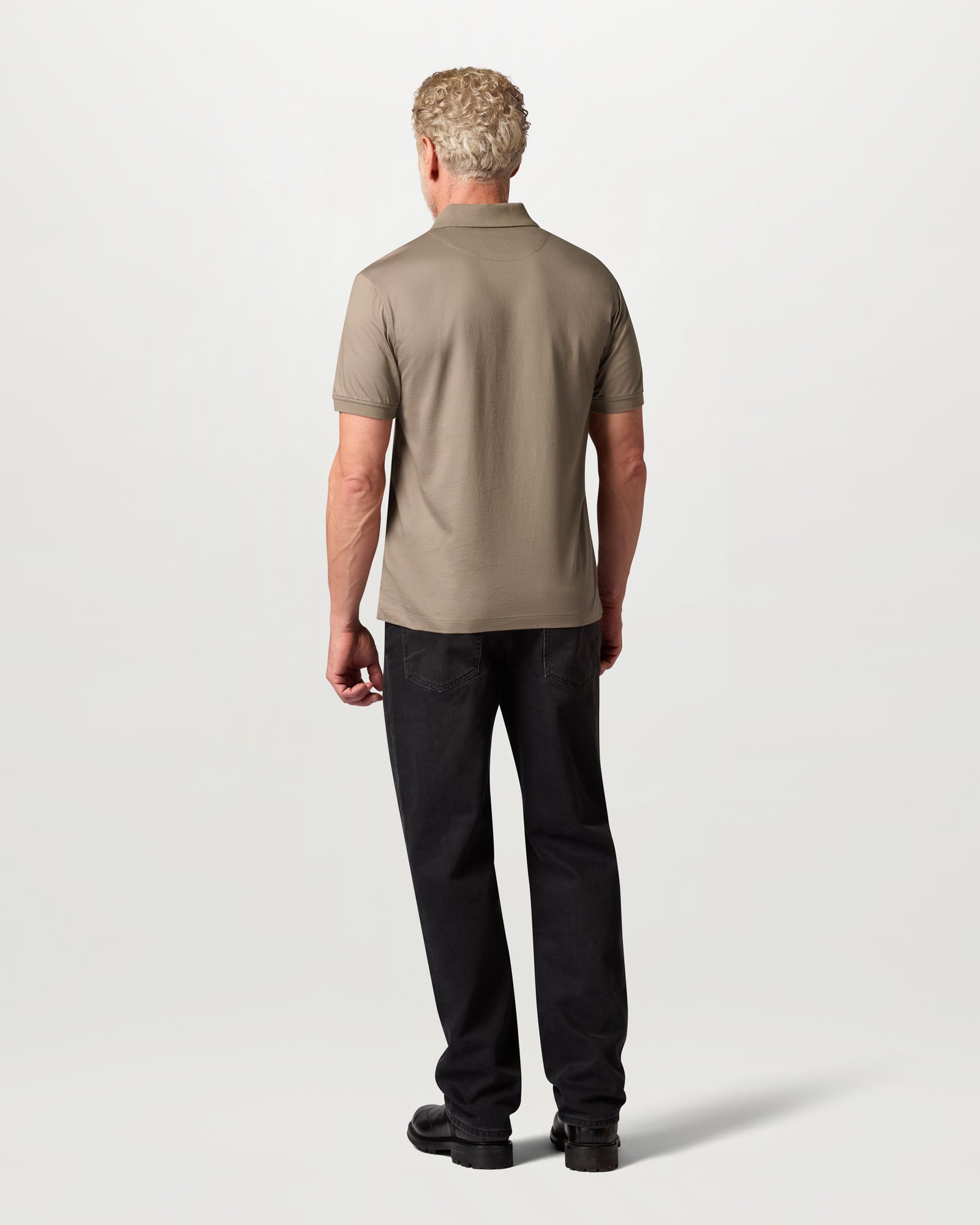 STEEL POLO - Dusty Taupe