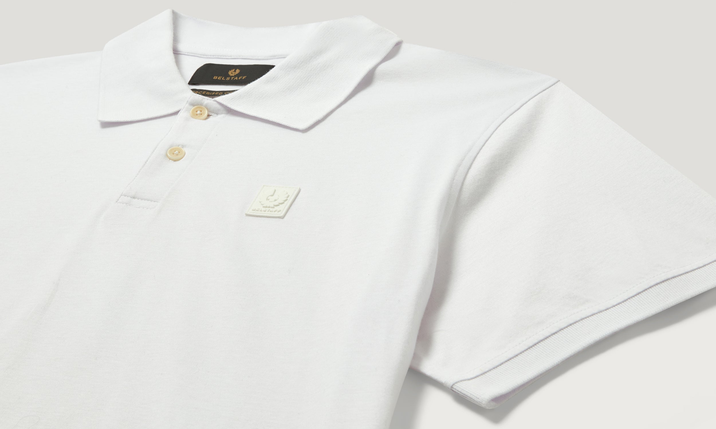 STEEL POLO - White