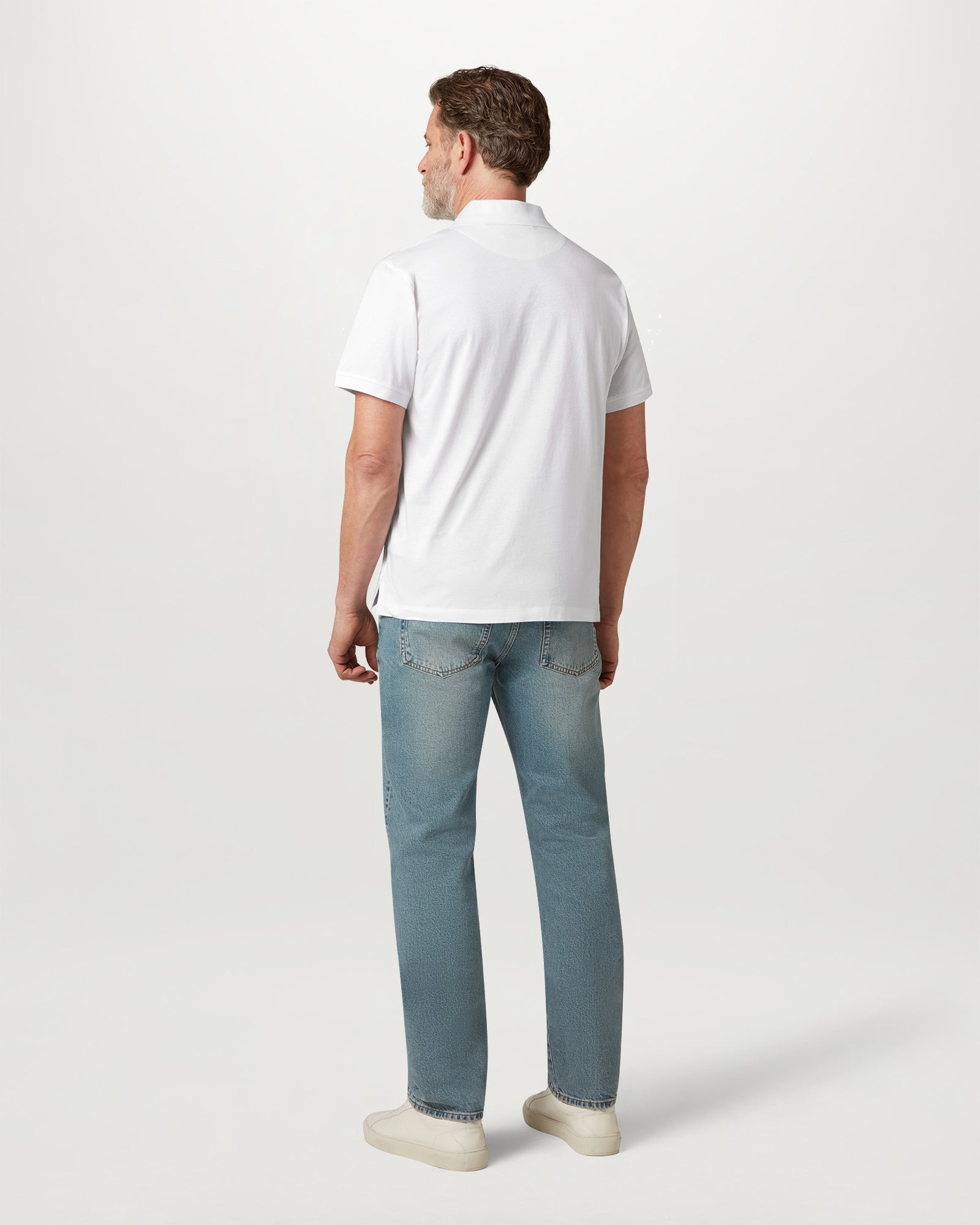 STEEL POLO - White