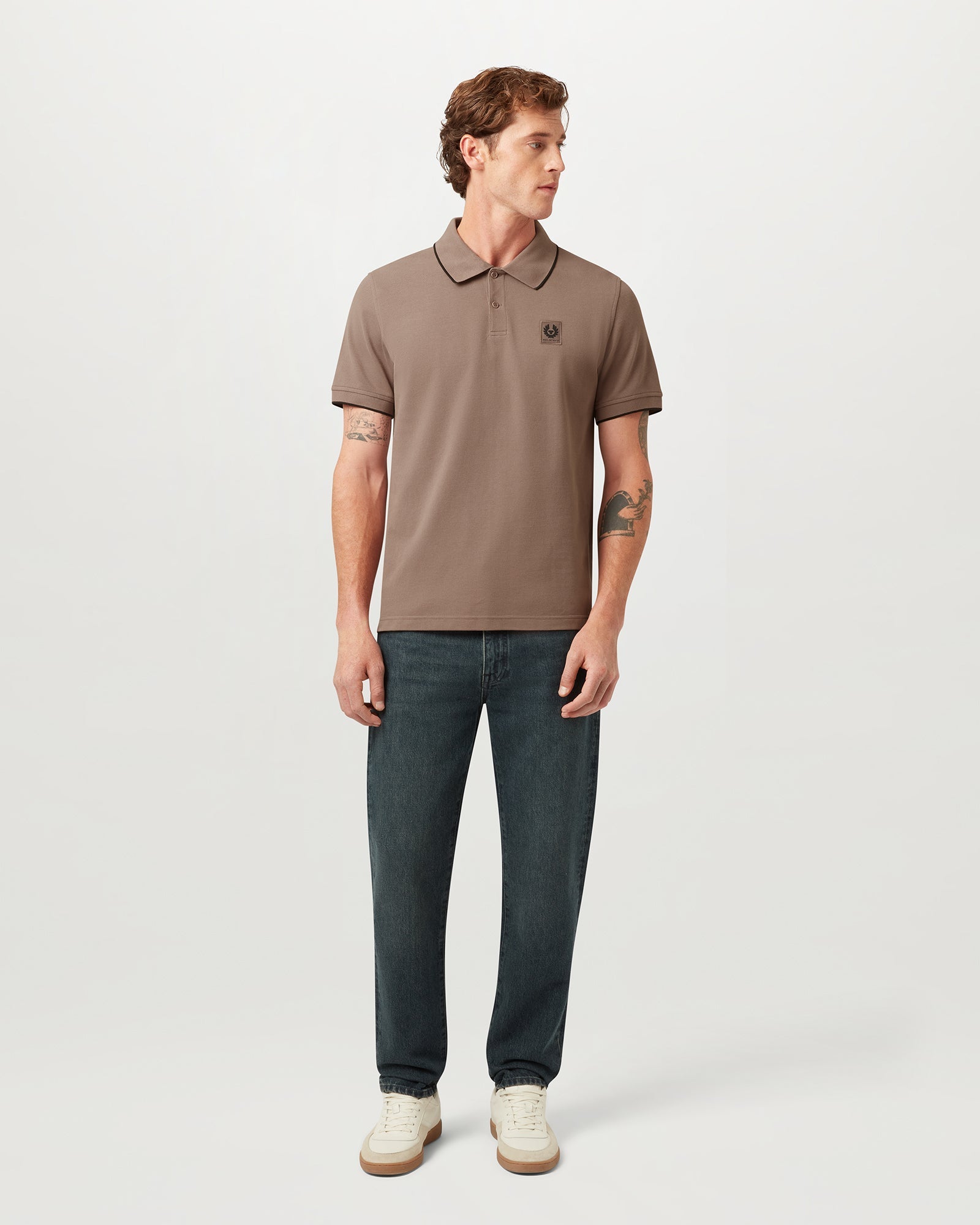 TIPPED POLO - Asphalt