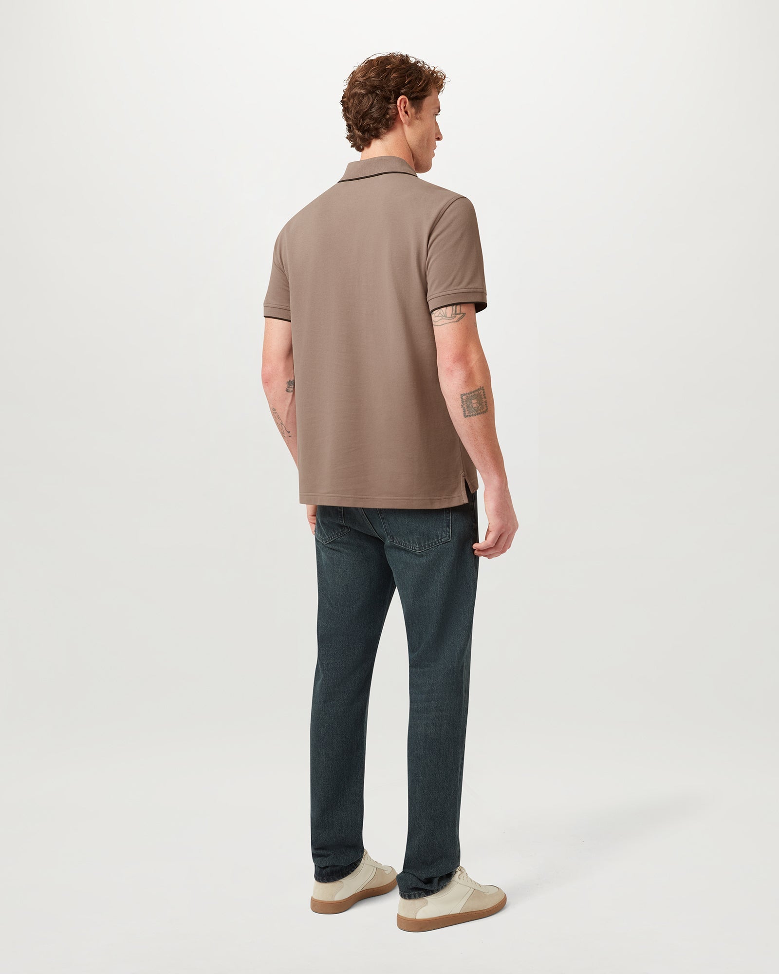 TIPPED POLO - Asphalt