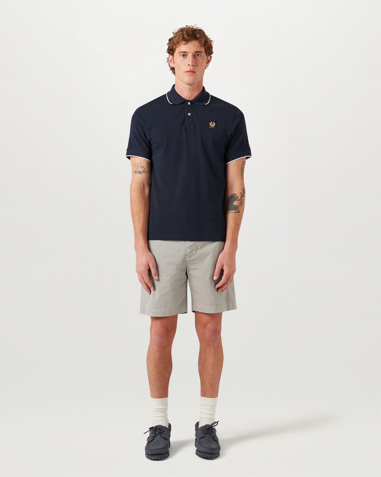 TIPPED POLO - Dark Ink