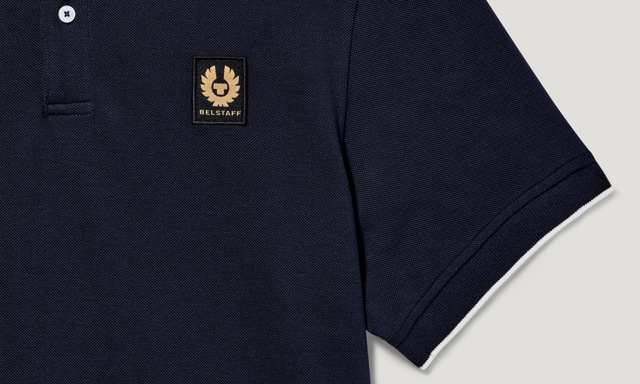 TIPPED POLO - Dark Ink