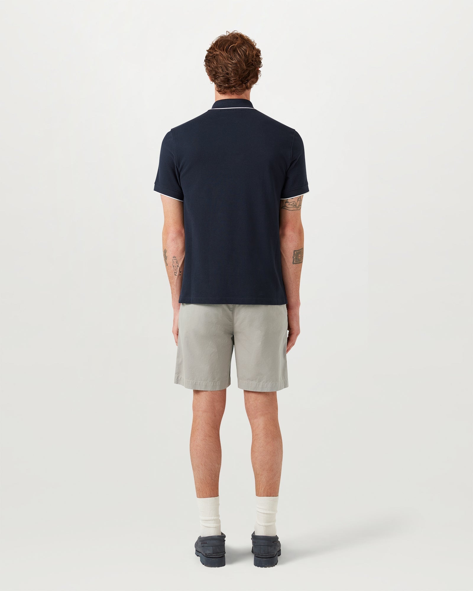 TIPPED POLO Dark - Dark Ink