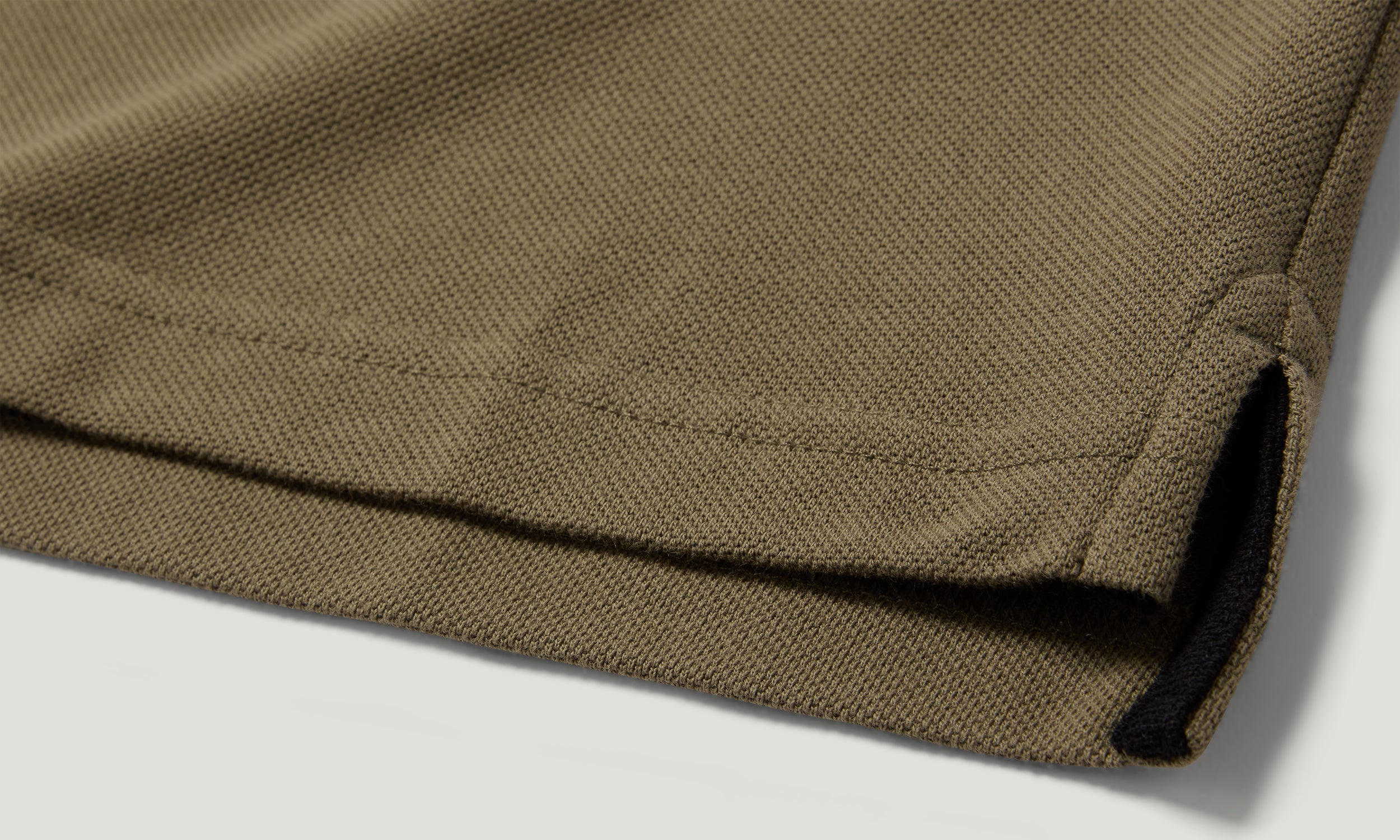 TIPPED POLO - Khaki Green