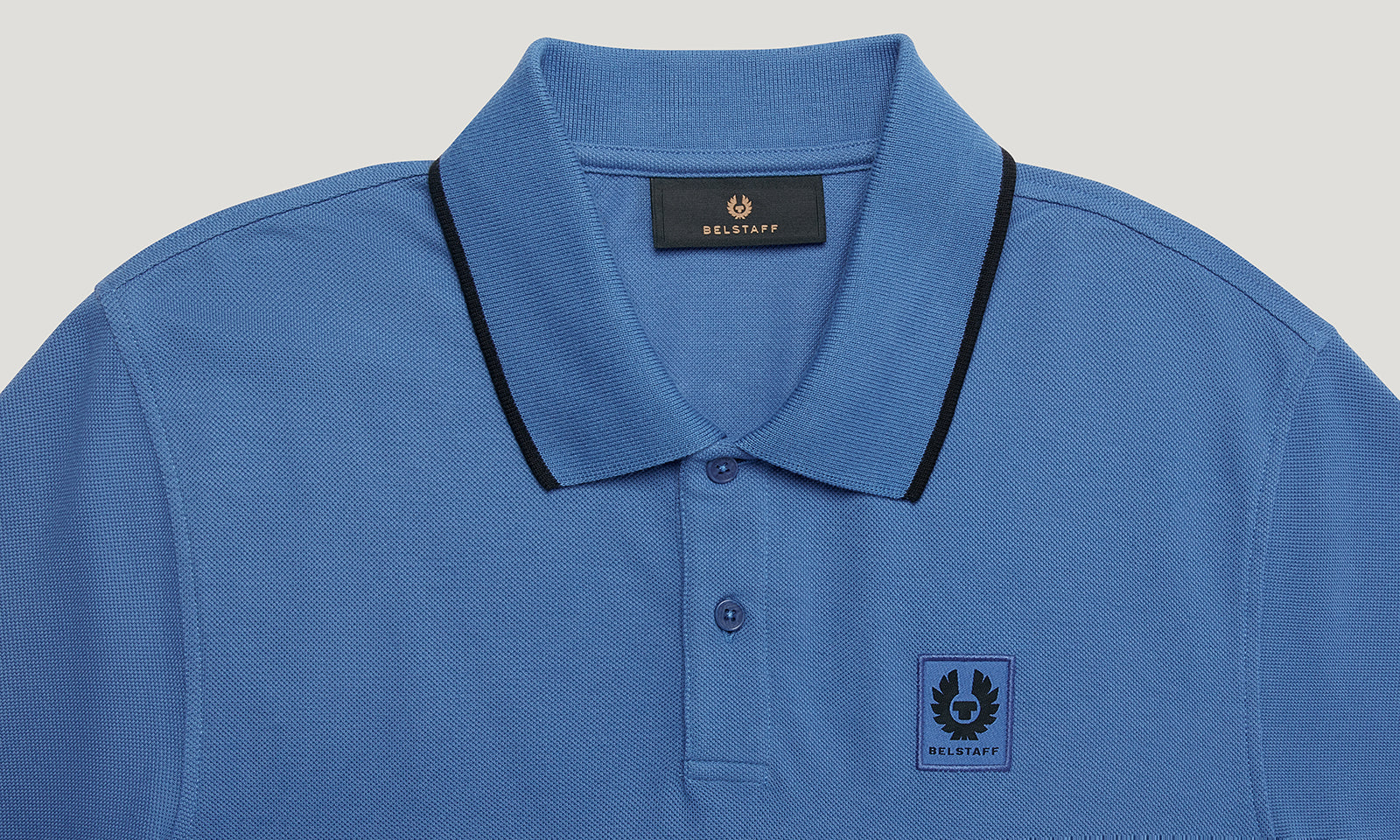 TIPPED POLO - Marine Blue