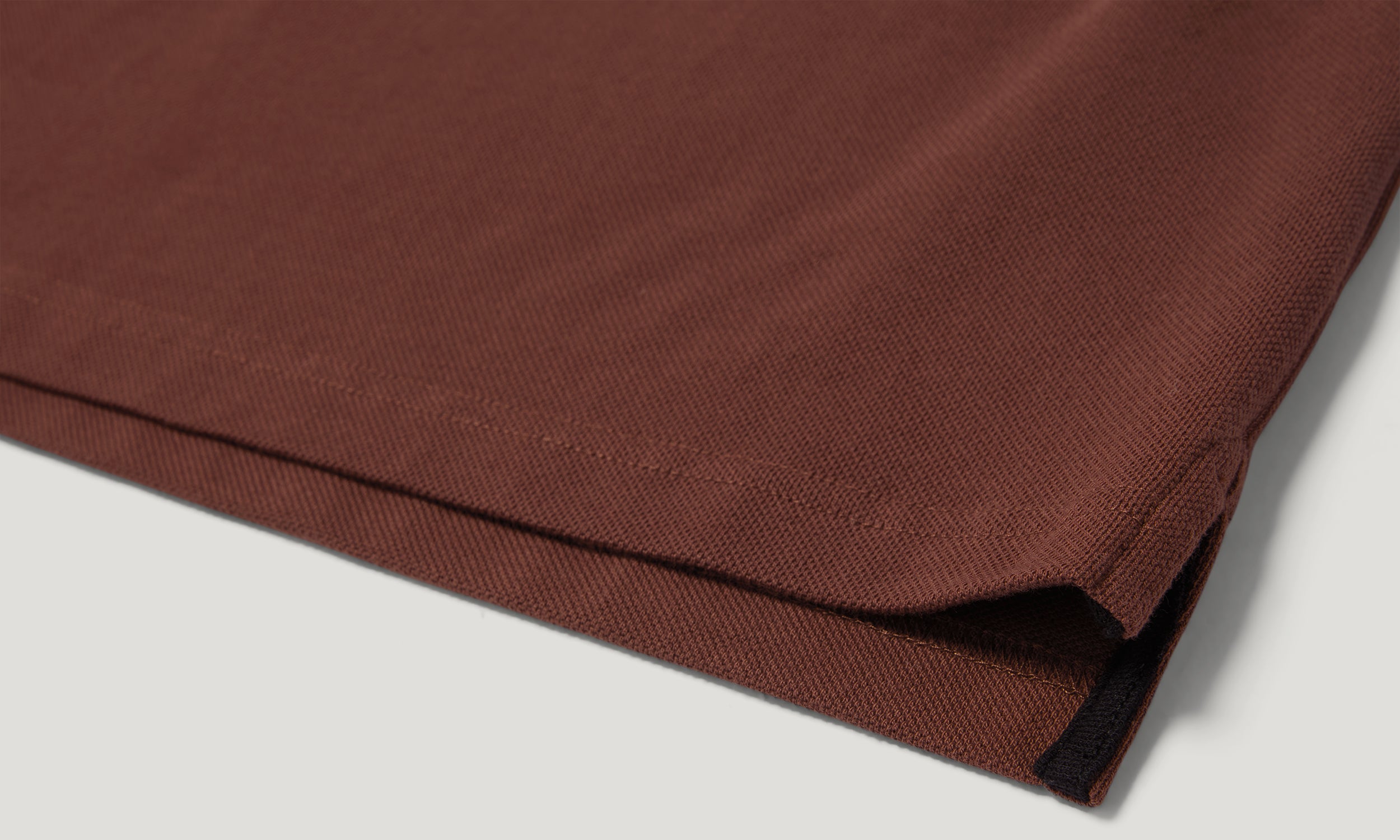 TIPPED POLO - Oxblood