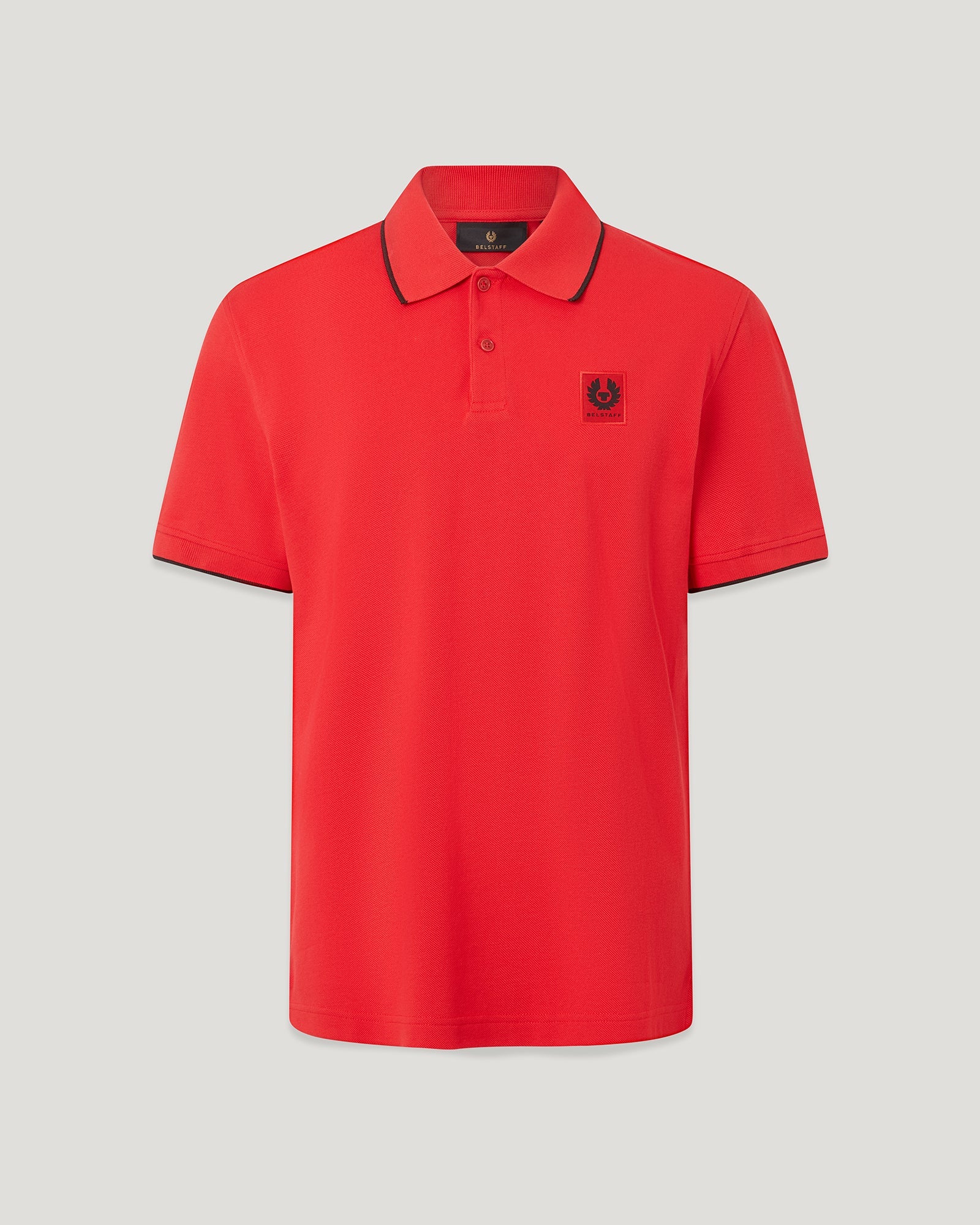 TIPPED POLO - Rally Red