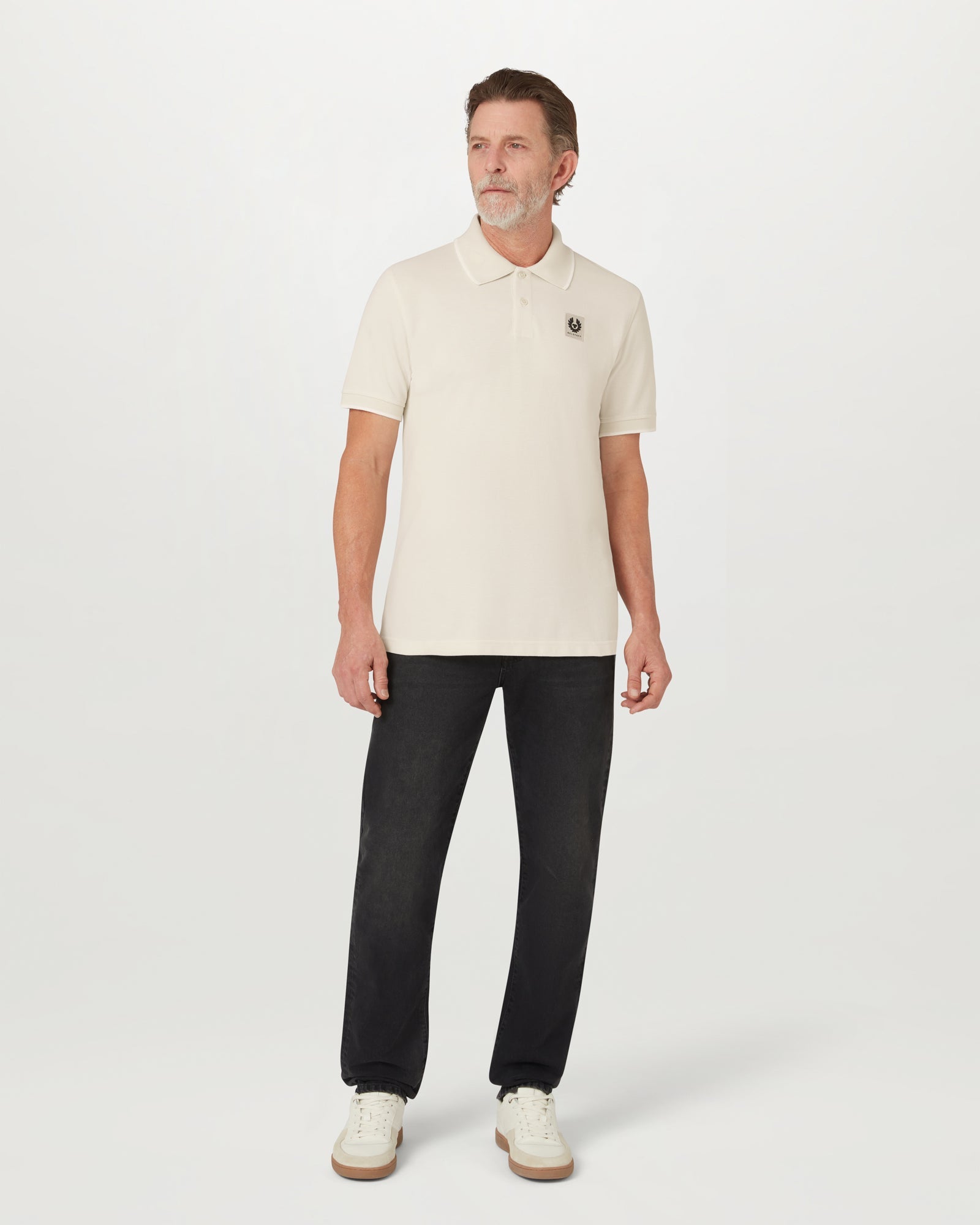 TIPPED POLO - Silver Birch