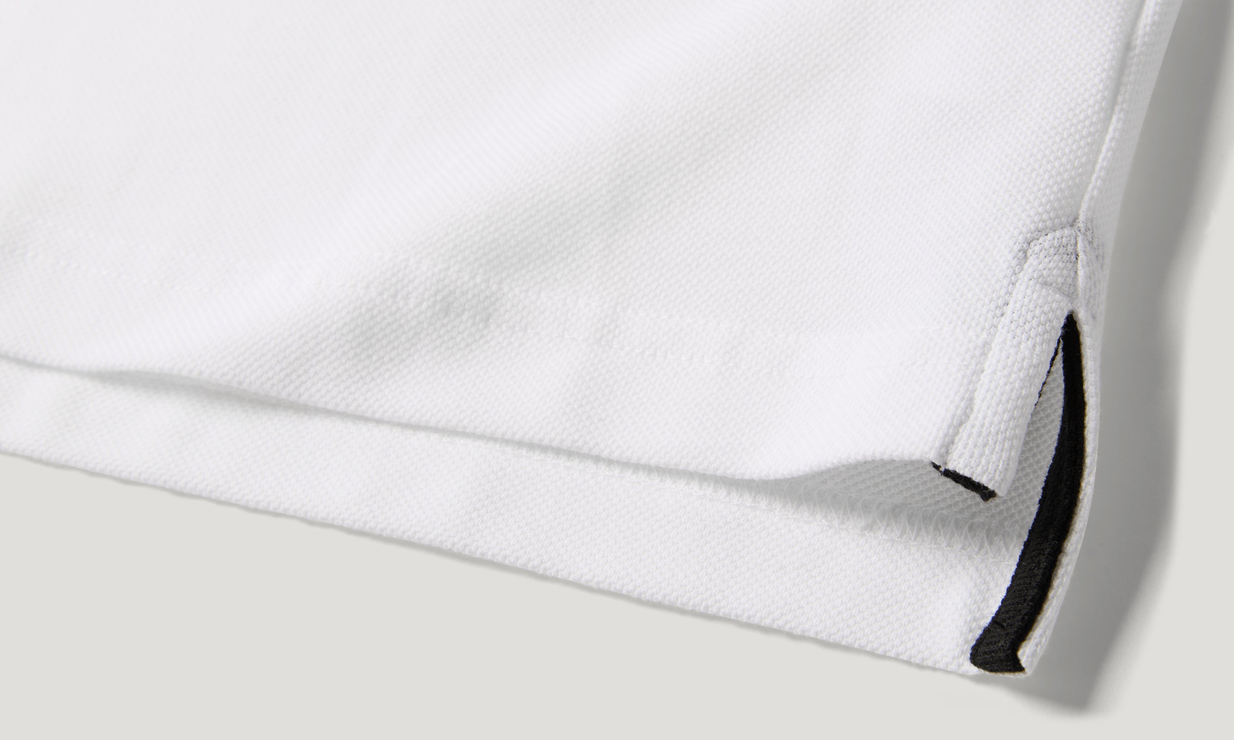 TIPPED POLO - White