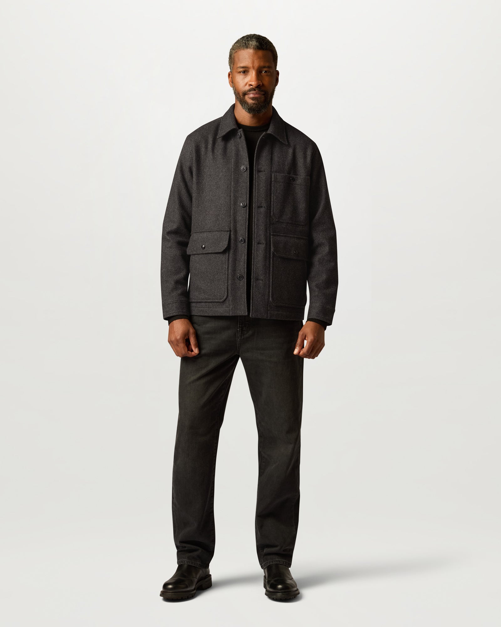 TRAIL OVERSHIRT - Charcoal Twill