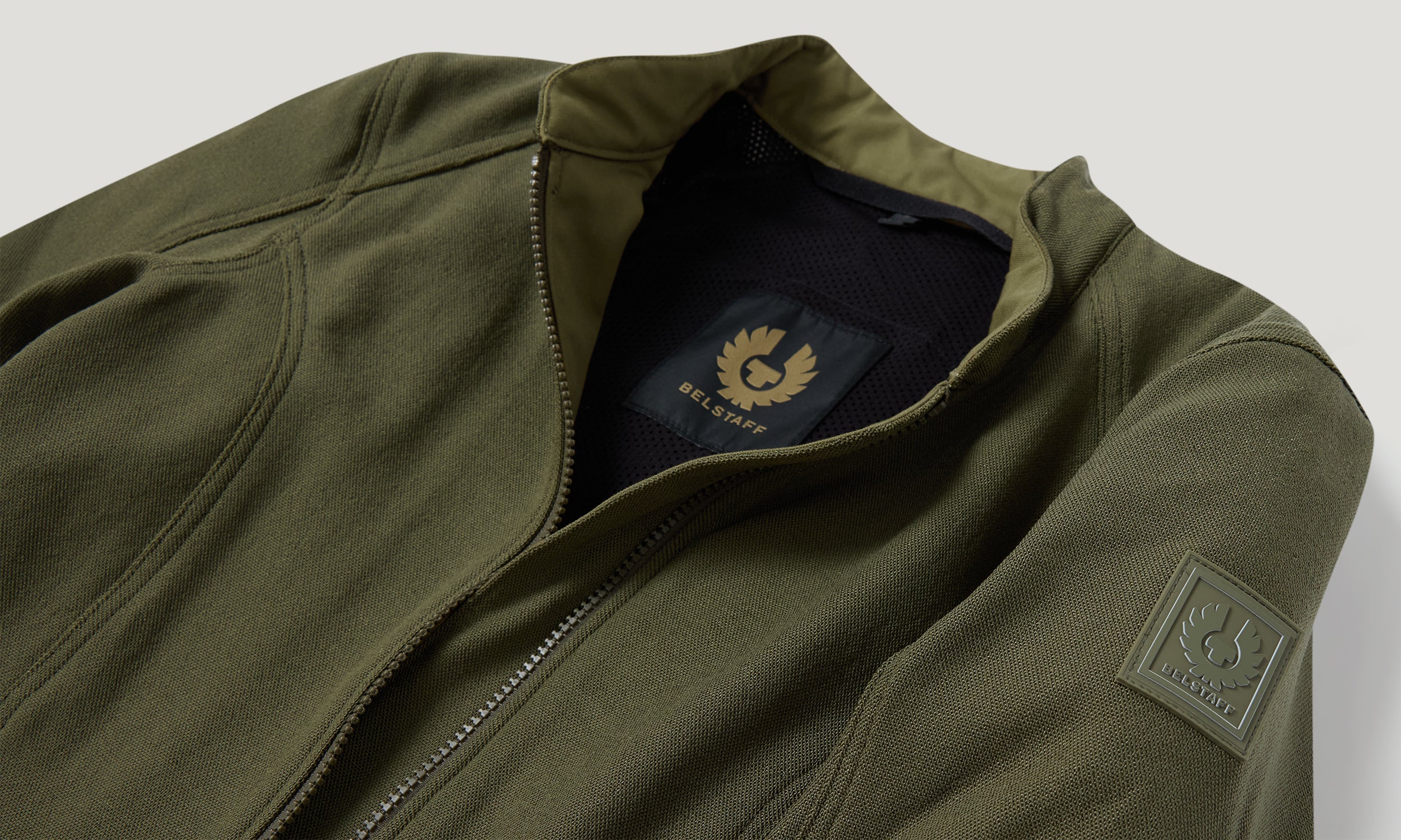 TRENT MOTORRADJACKE - Echtes Oliv