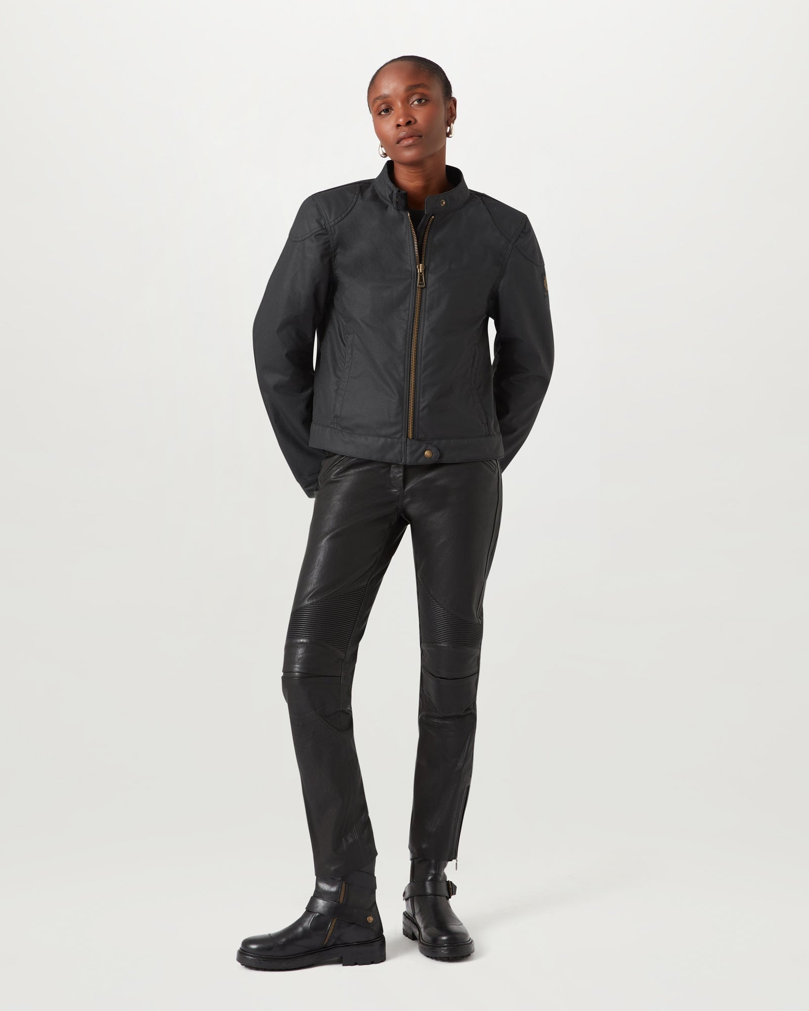 BAMBURGH MOTORCYCLE JACKET - Black