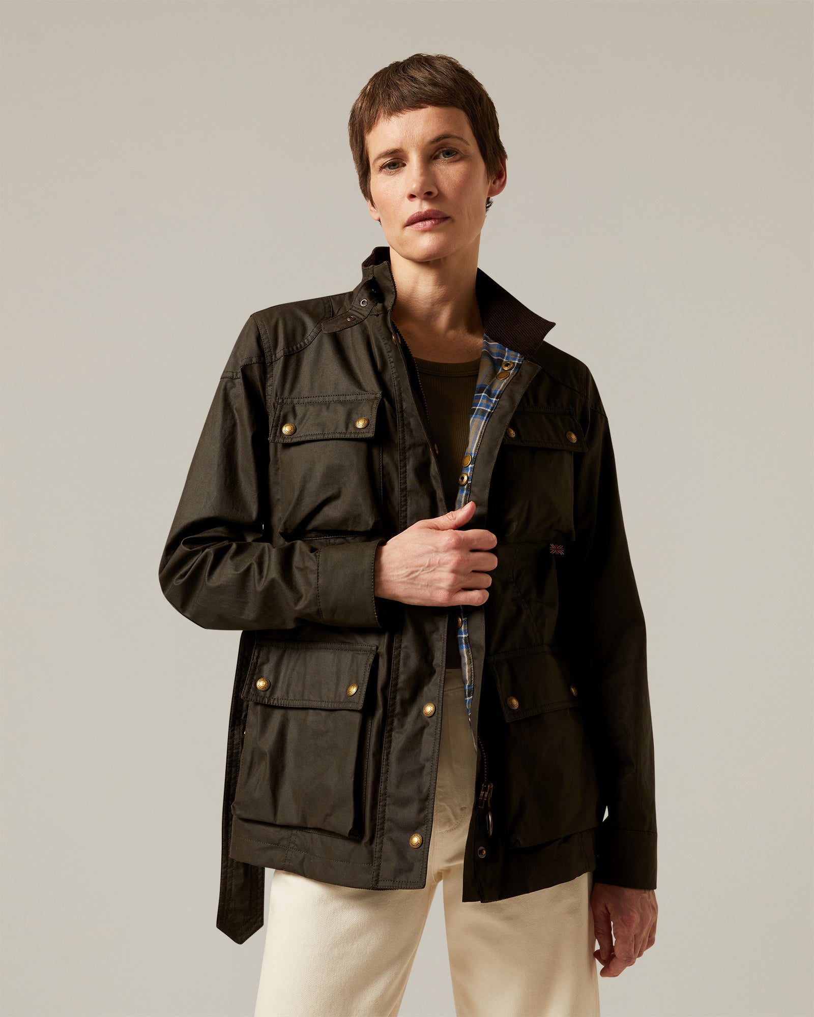 CHAQUETA TRIALMASTER ICÓNICA - Verde aceituna desgastado