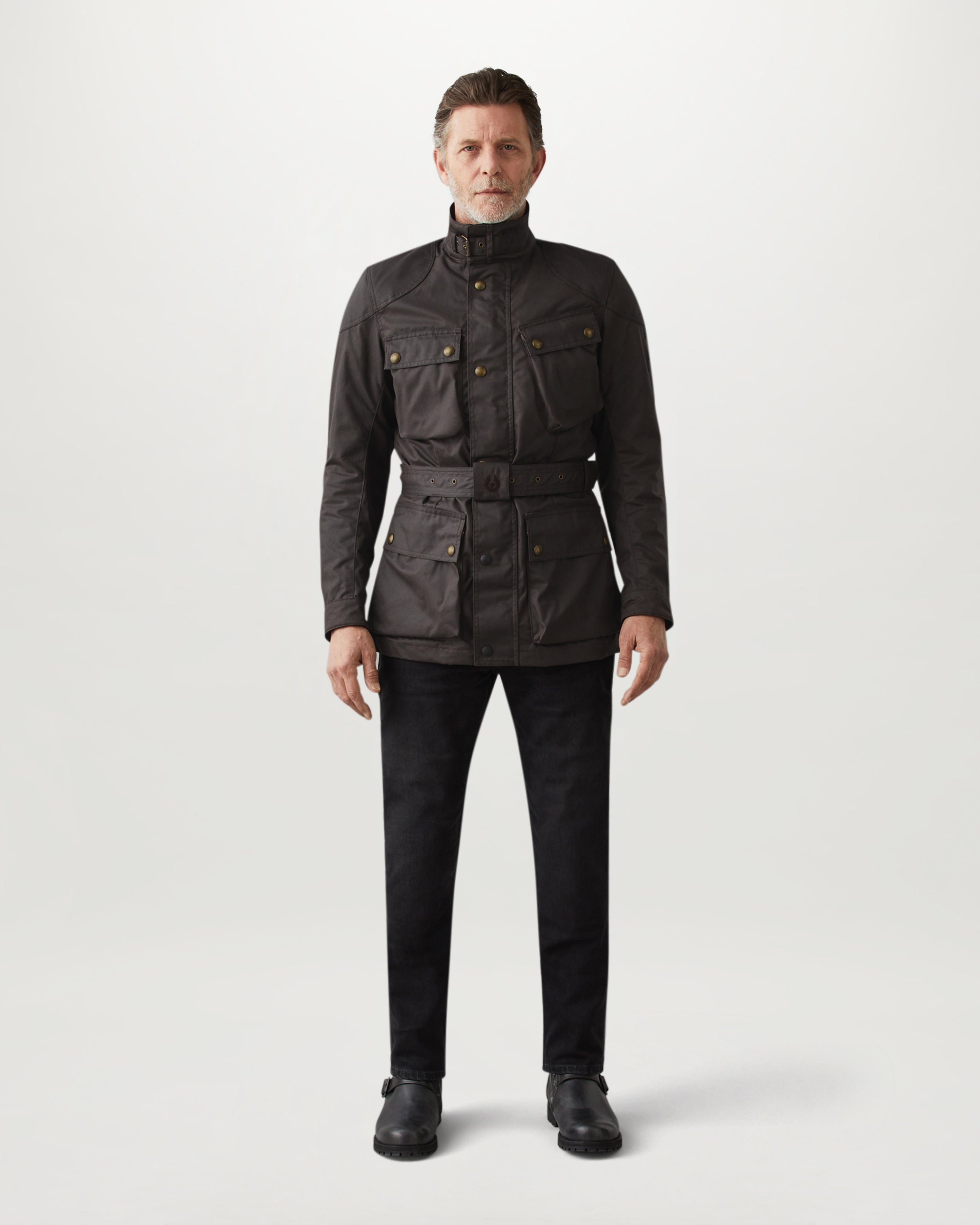 TRIALMASTER MOTORCYCLE JACKET - Mahogany