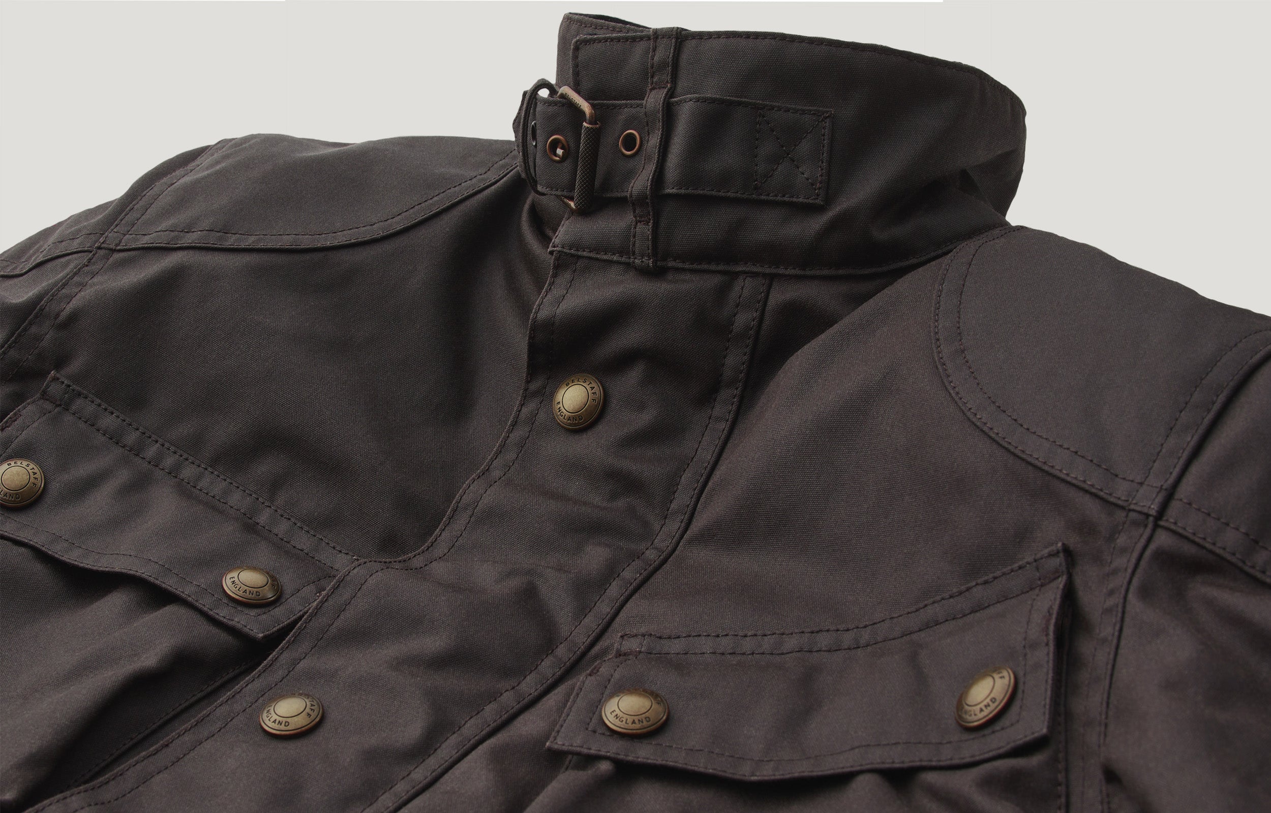 TRIALMASTER MOTORCYCLE JACKET - Mahogany