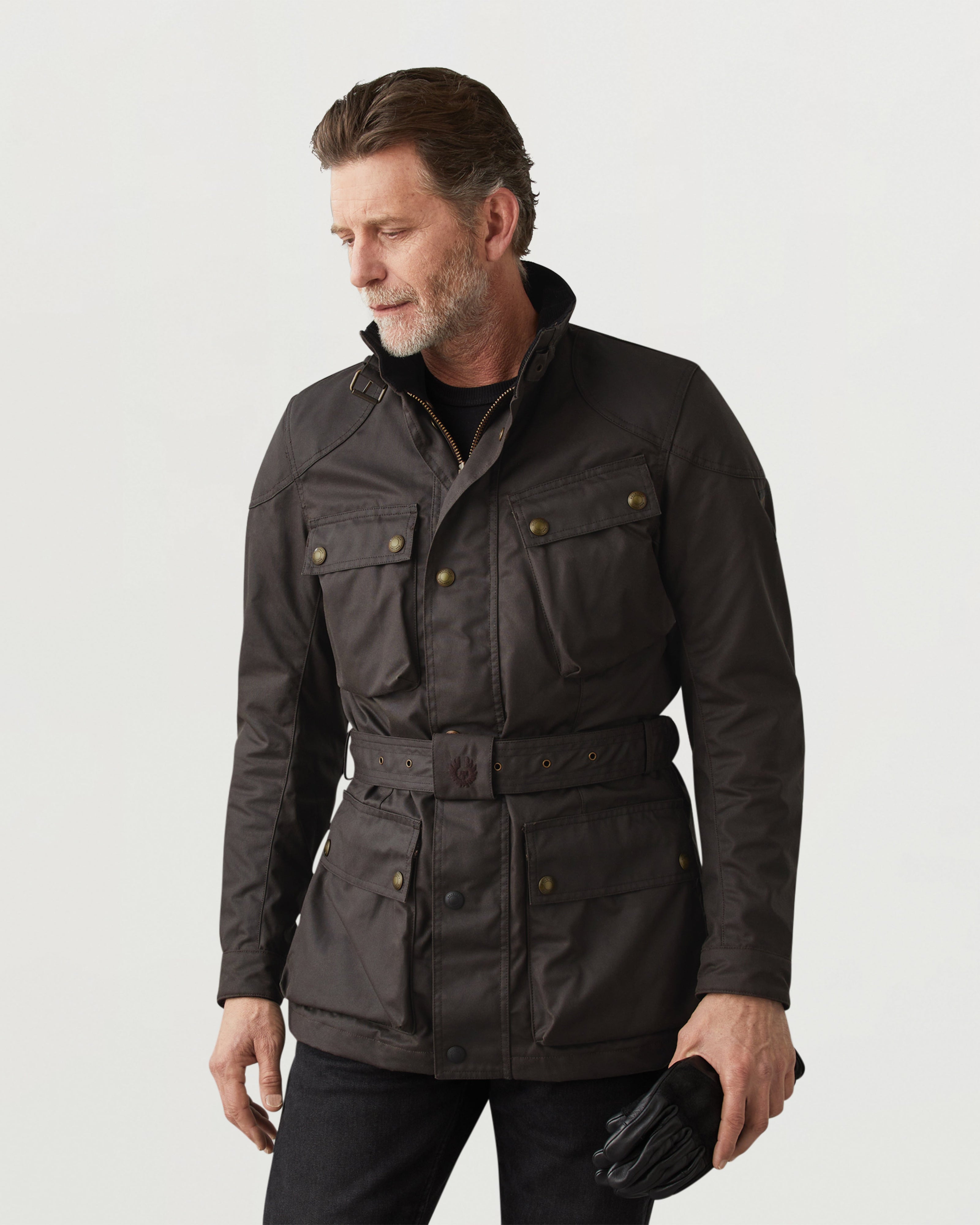 TRIALMASTER MOTORCYCLE JACKET - Mahogany